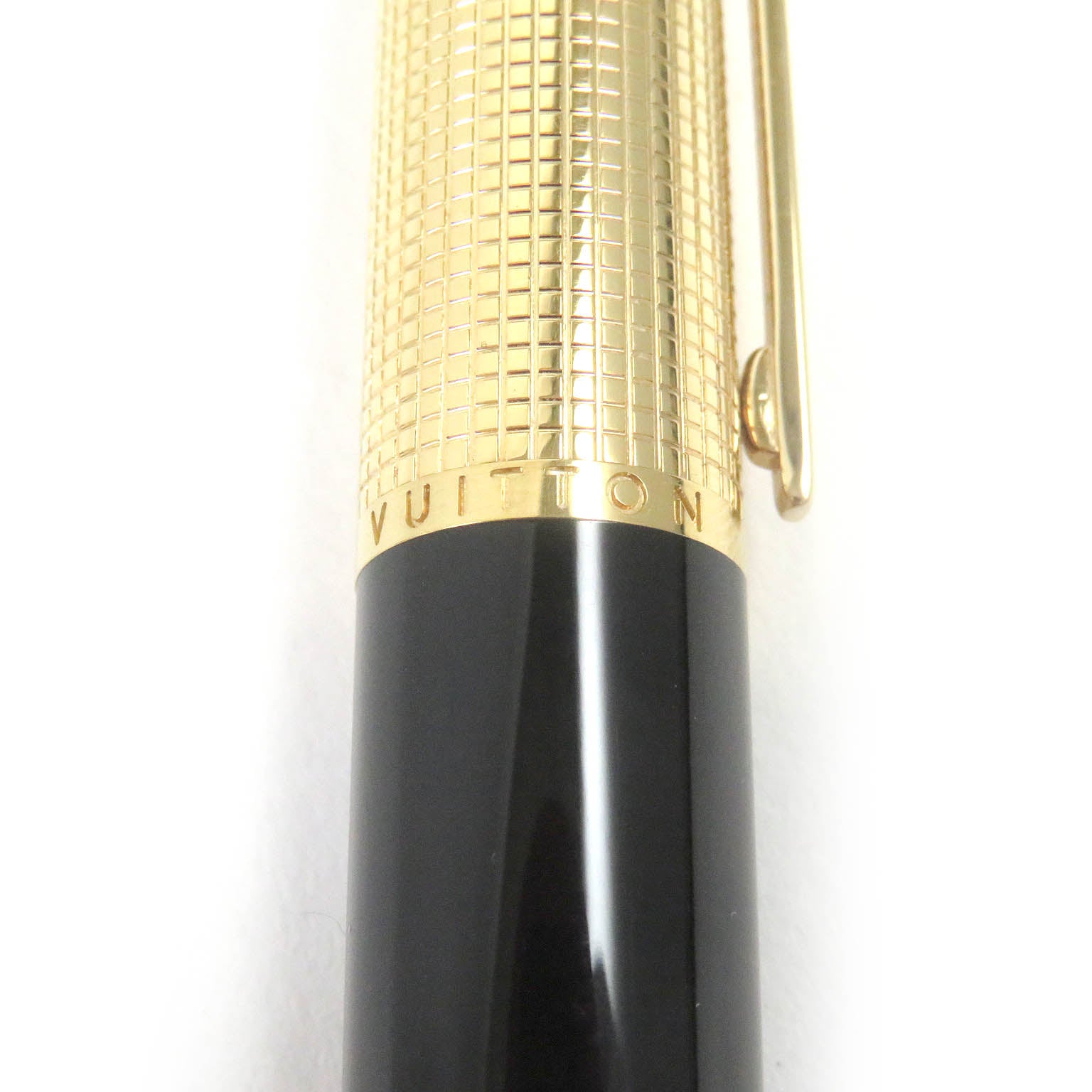 Louis Vuitton Ballpoint Pen Black Gold N76602