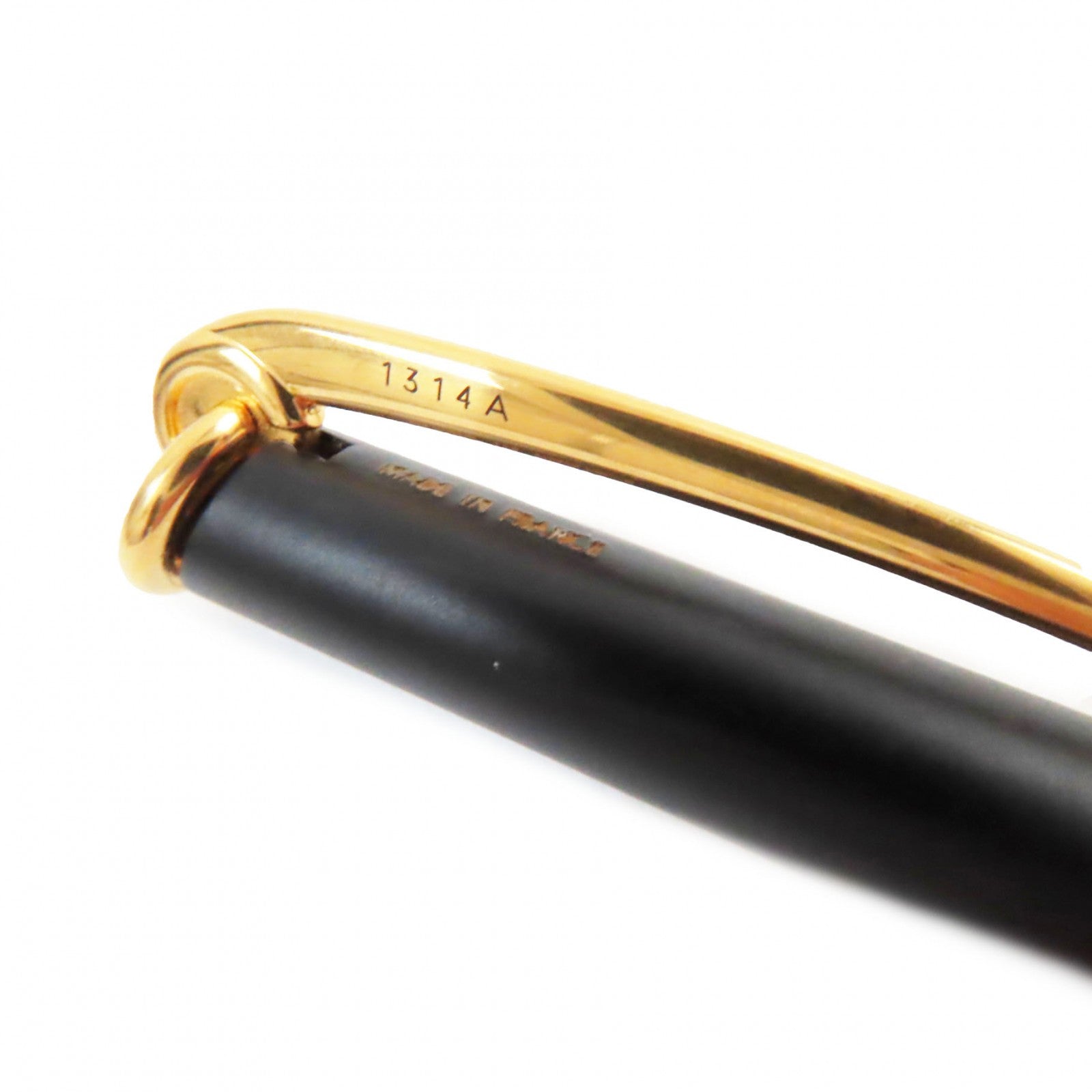 HERMES Allegro Twist Ballpoint Pen Black Gold