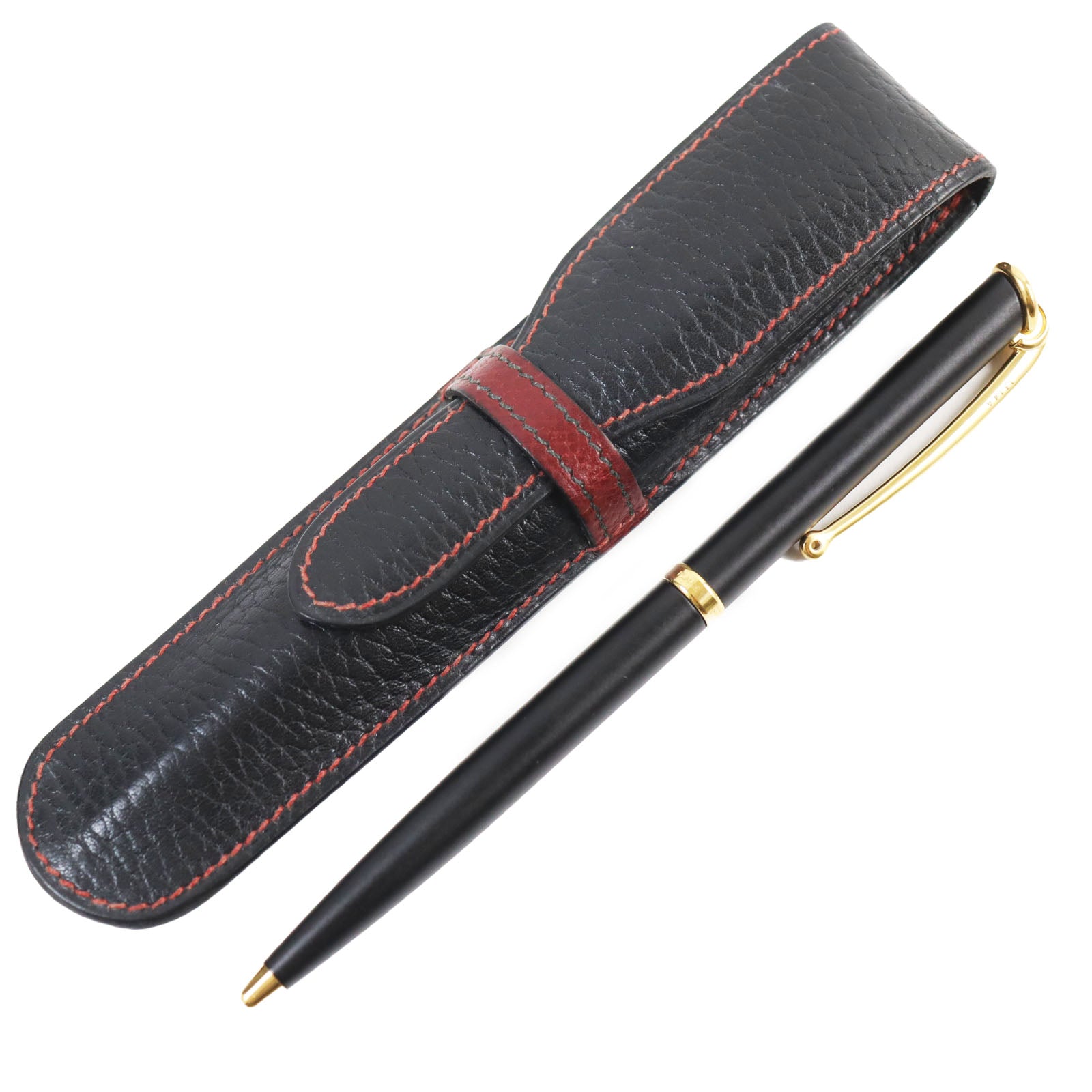 HERMES Allegro Twist Ballpoint Pen Black Gold