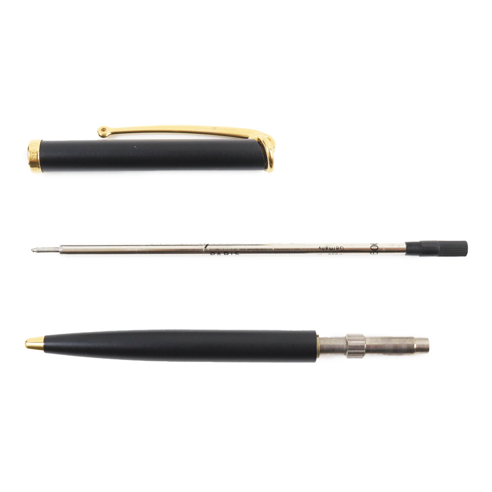 HERMES Allegro Twist Ballpoint Pen Black Gold