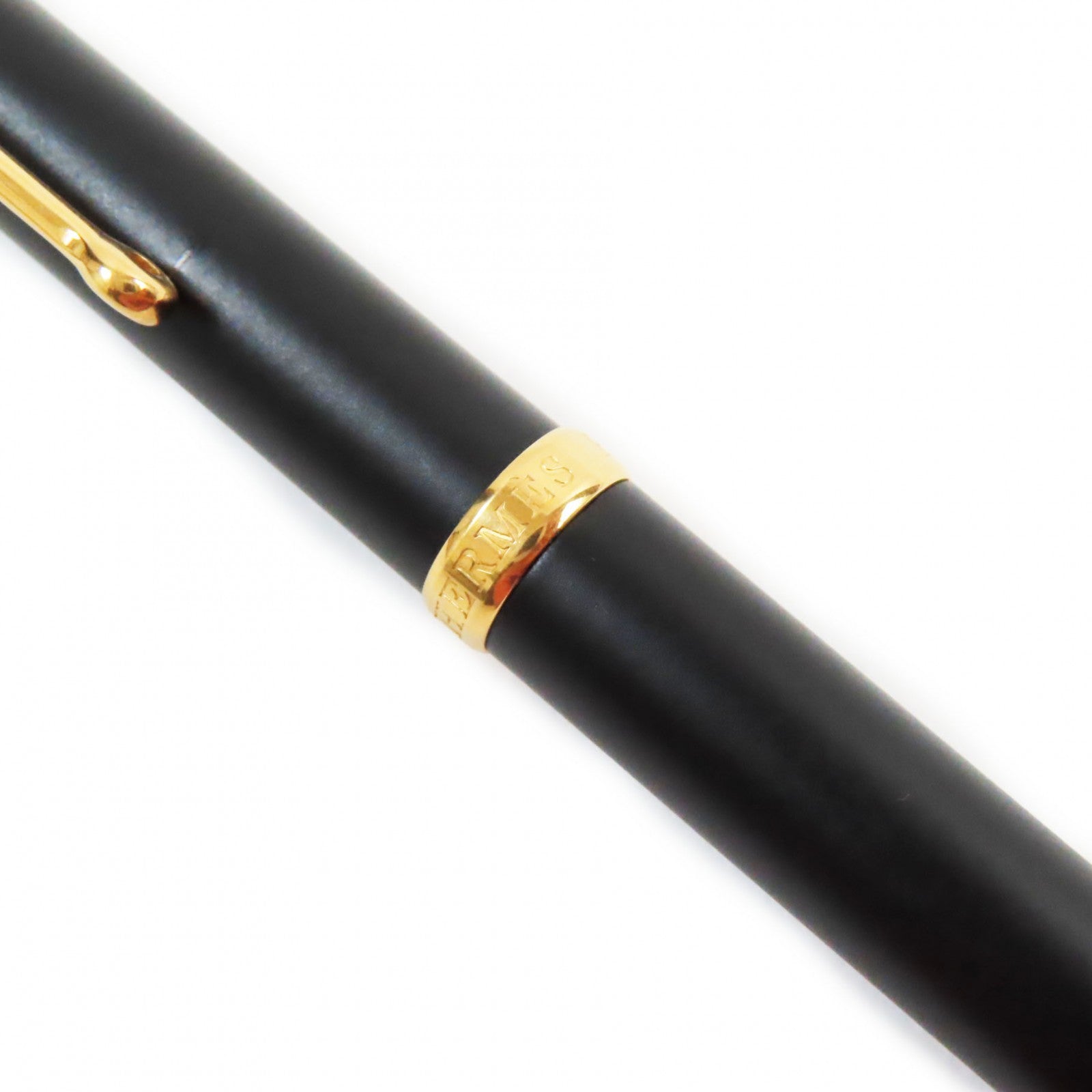 HERMES Allegro Twist Ballpoint Pen Black Gold