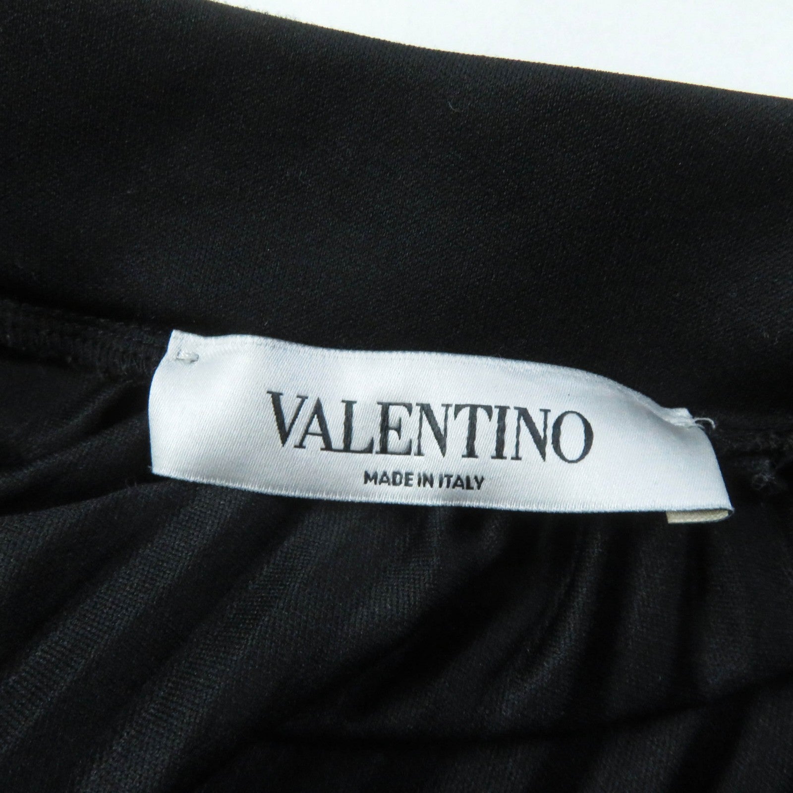 Valentino Logo Pleated Skirt Black S