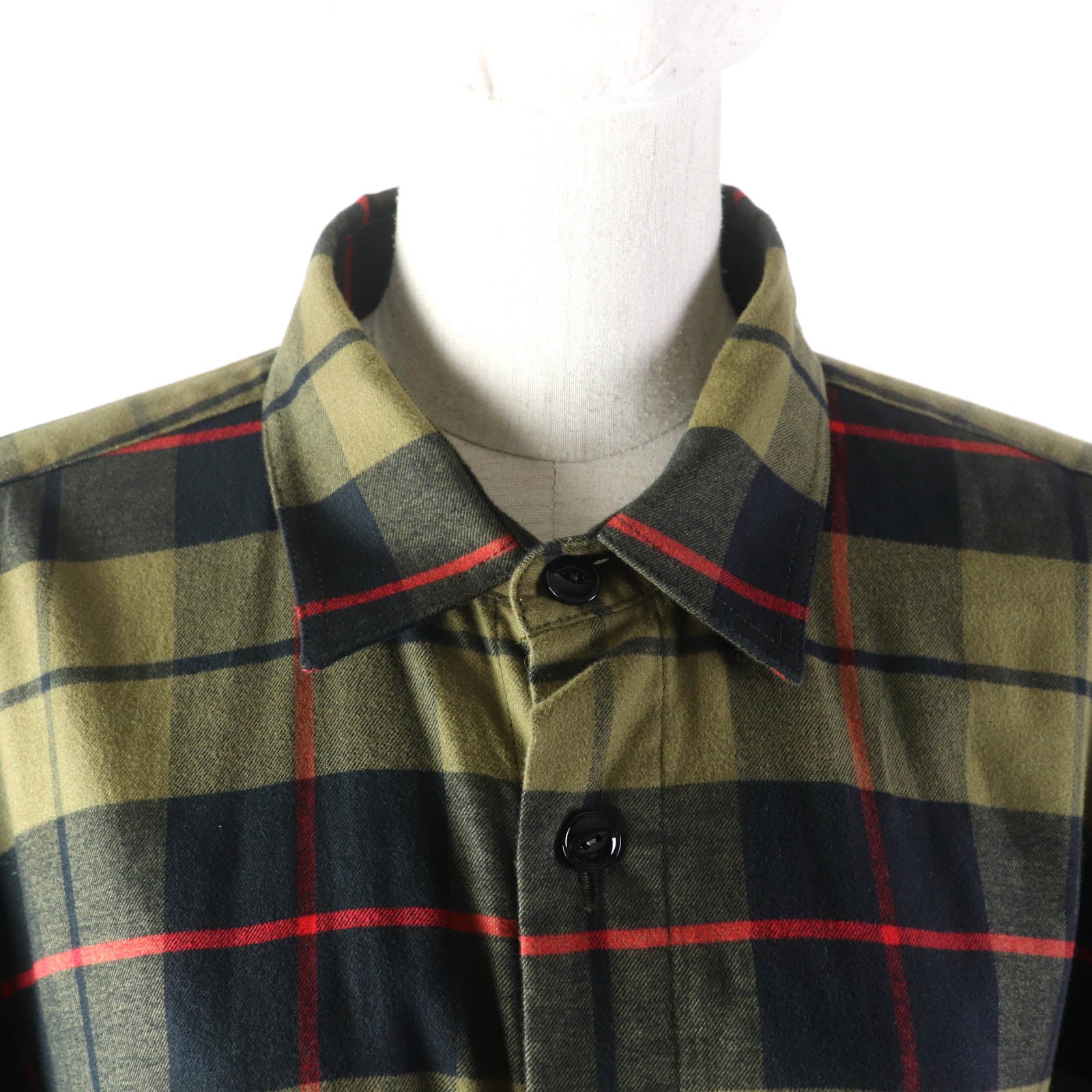 Burberry TB Logo Check Poncho Khaki S/M