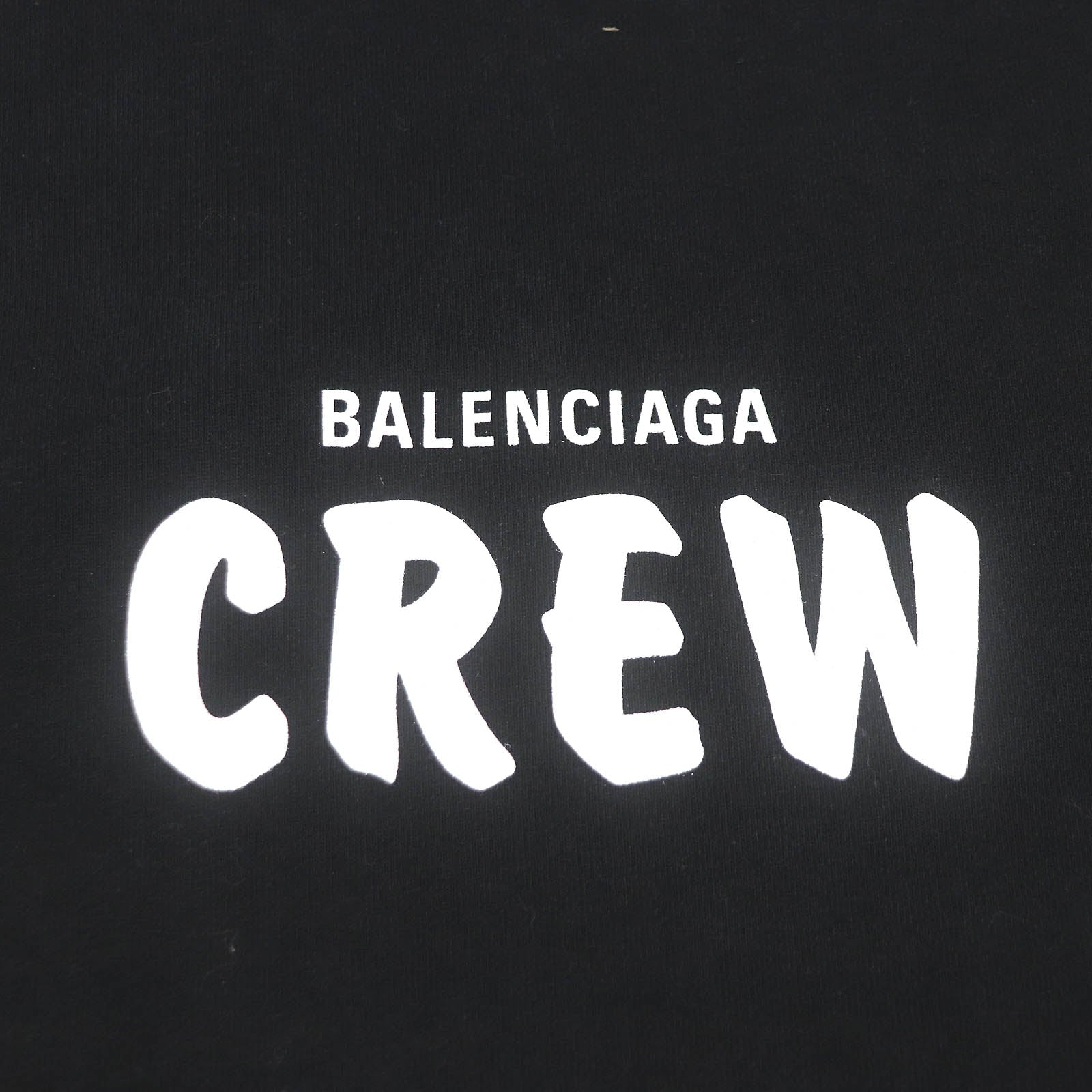 Balenciaga Cotton Logo Print T-Shirt Black XS