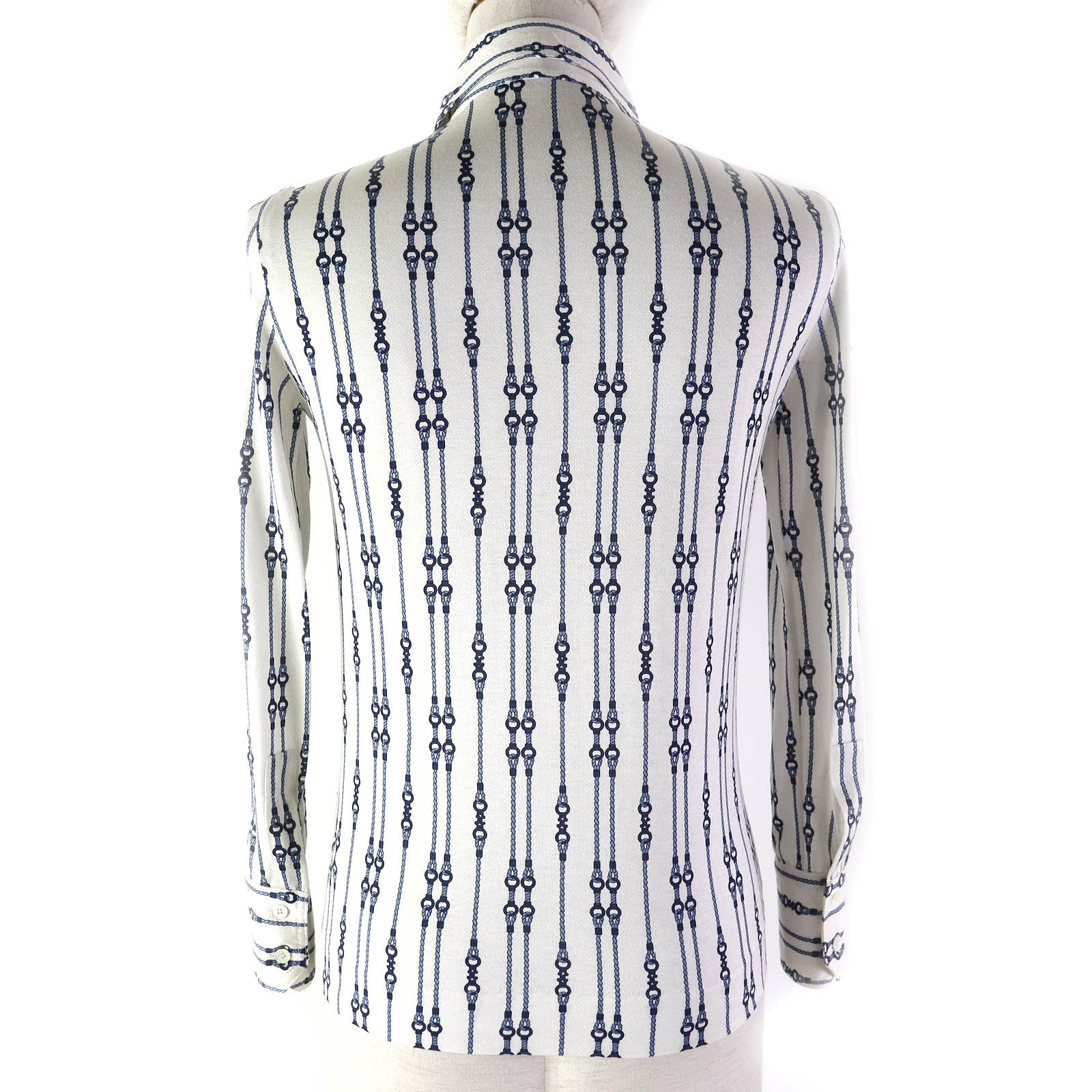 Celine Cotton Bit Rope Pattern Shirt