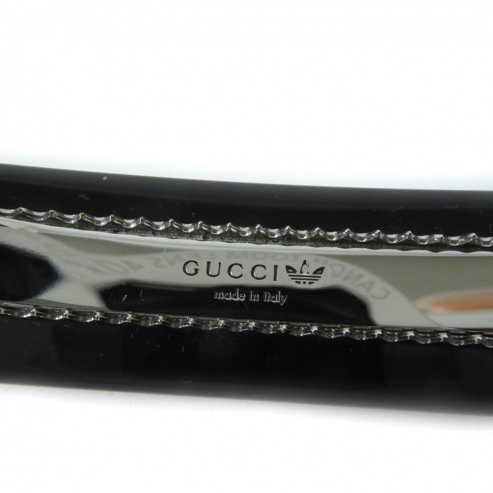 Gucci Star Rhinestone Logo Barrette Hair Clip