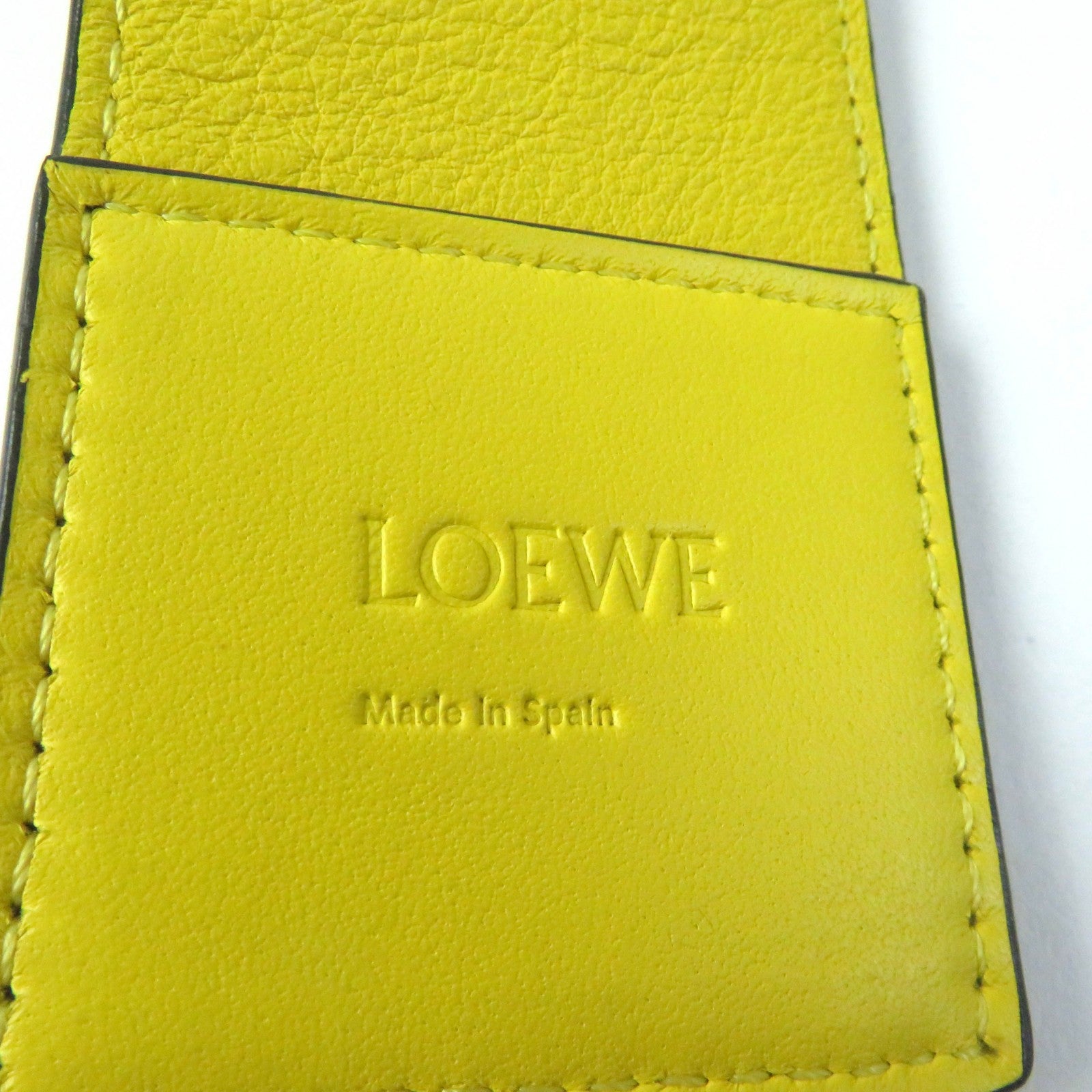 LOEWE Leather Shoulder Strap Yellow