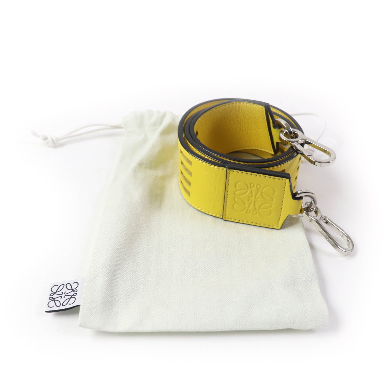 LOEWE Leather Shoulder Strap Yellow