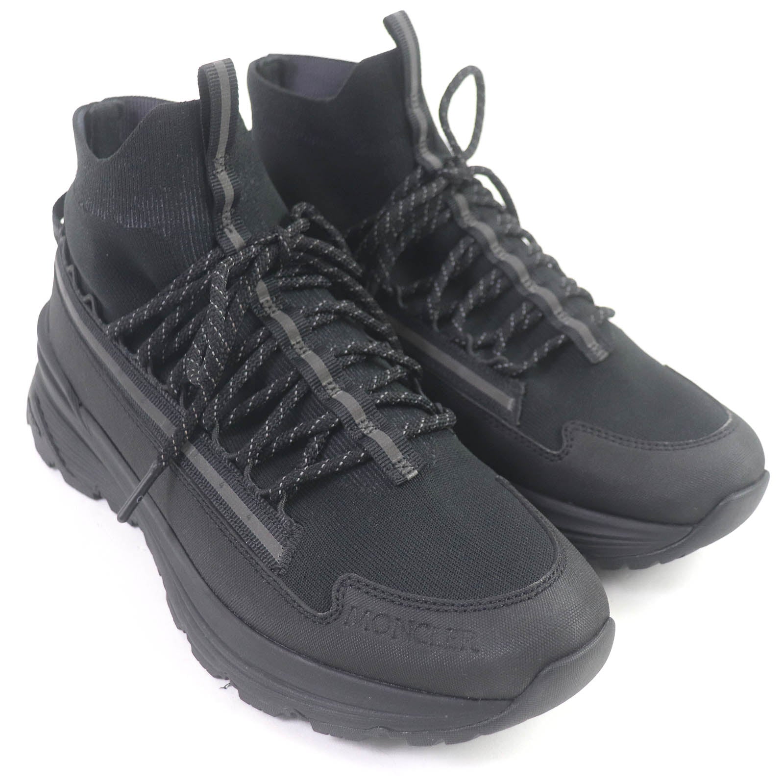 Moncler Runner Vibram Sole Sneakers Black 42