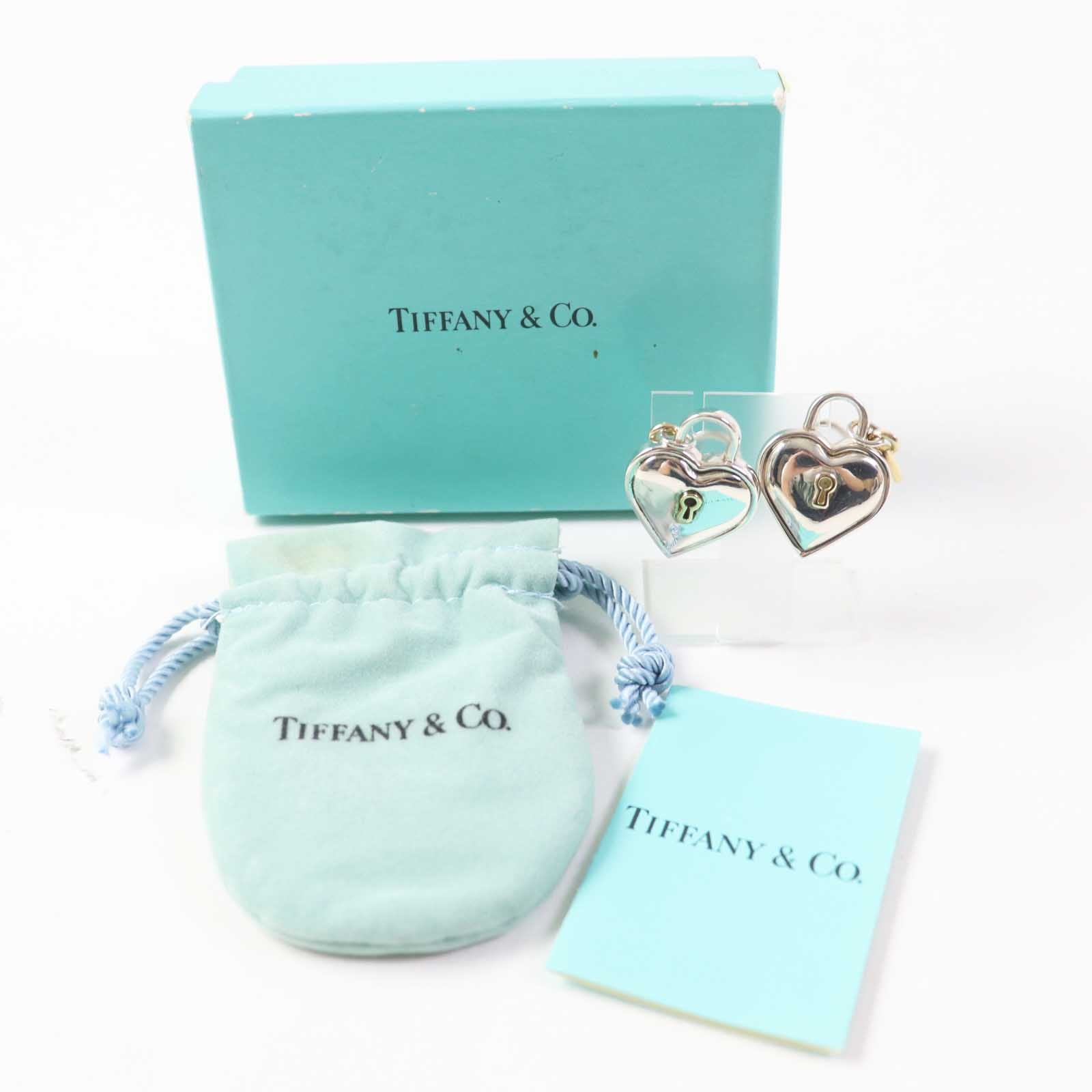 Tiffany & Co Heart Lock Earrings AG925 750