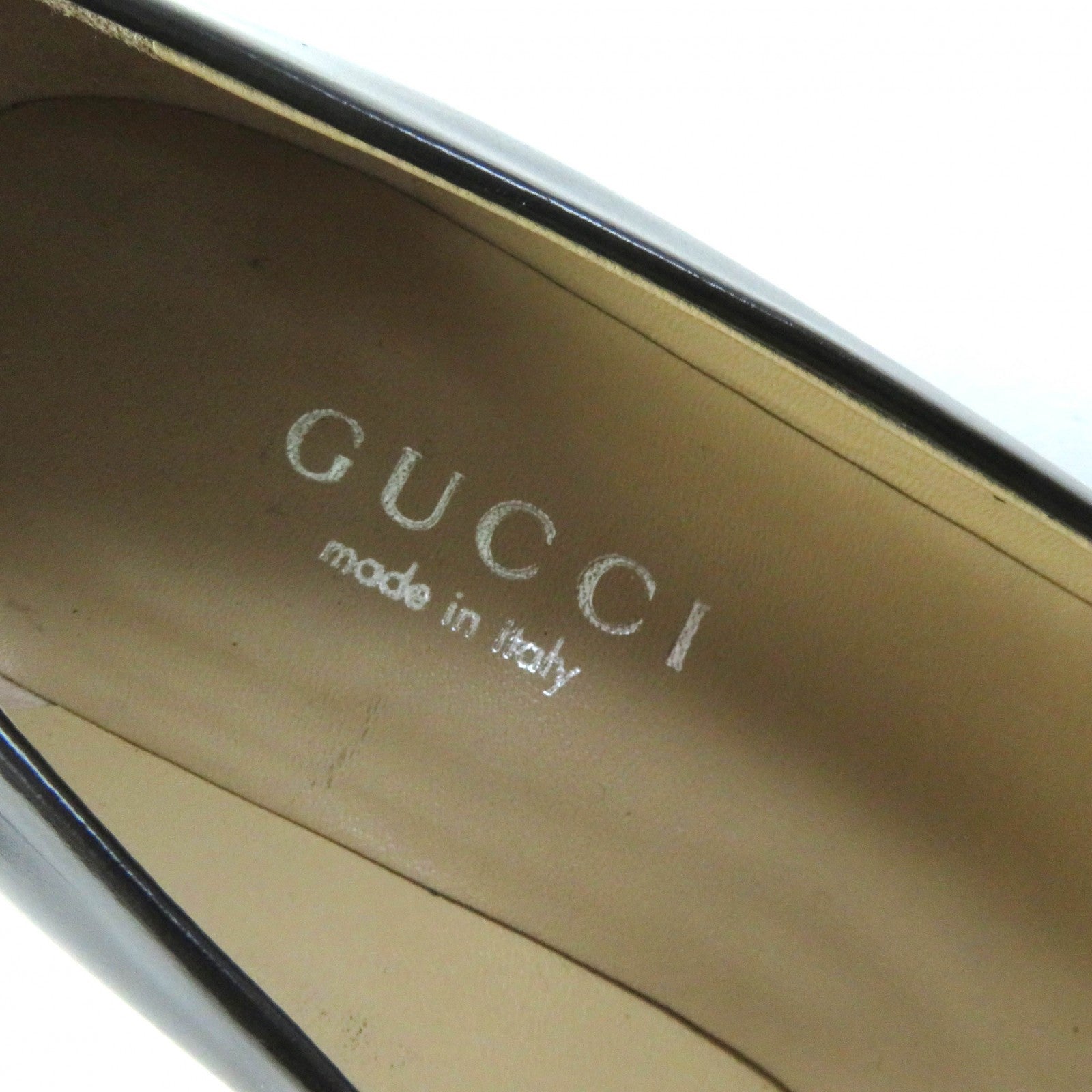 GUCCI Leather Pumps Black 36 Women