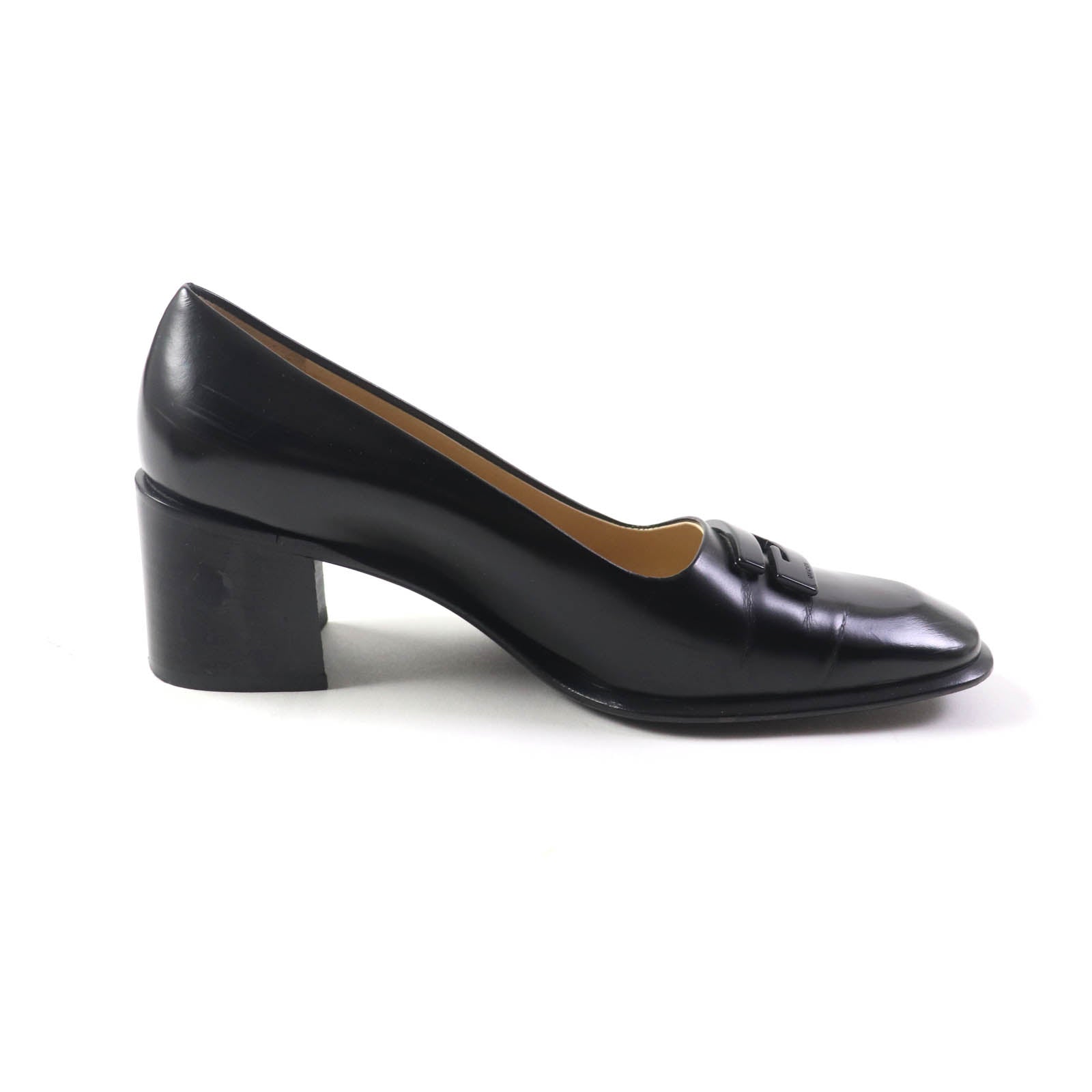 GUCCI Leather Pumps Black 36 Women