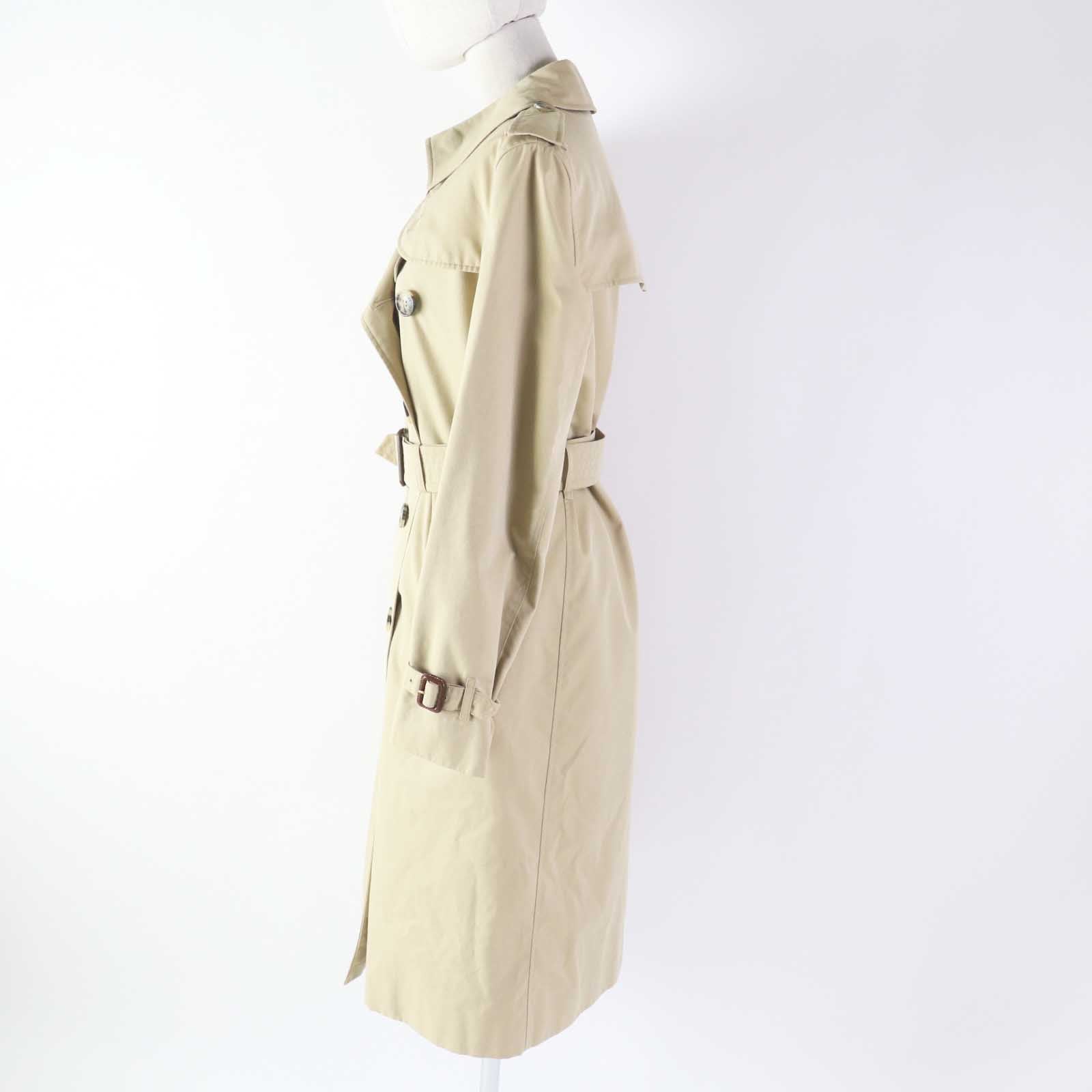 Burberry Kensington Cotton Trench Coat Beige 38