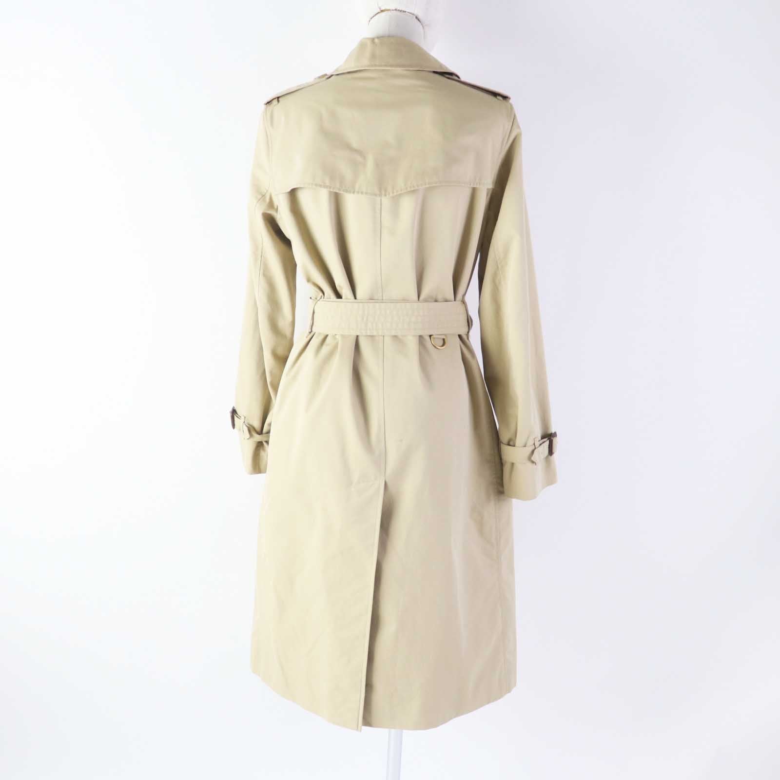 Burberry Kensington Cotton Trench Coat Beige 38