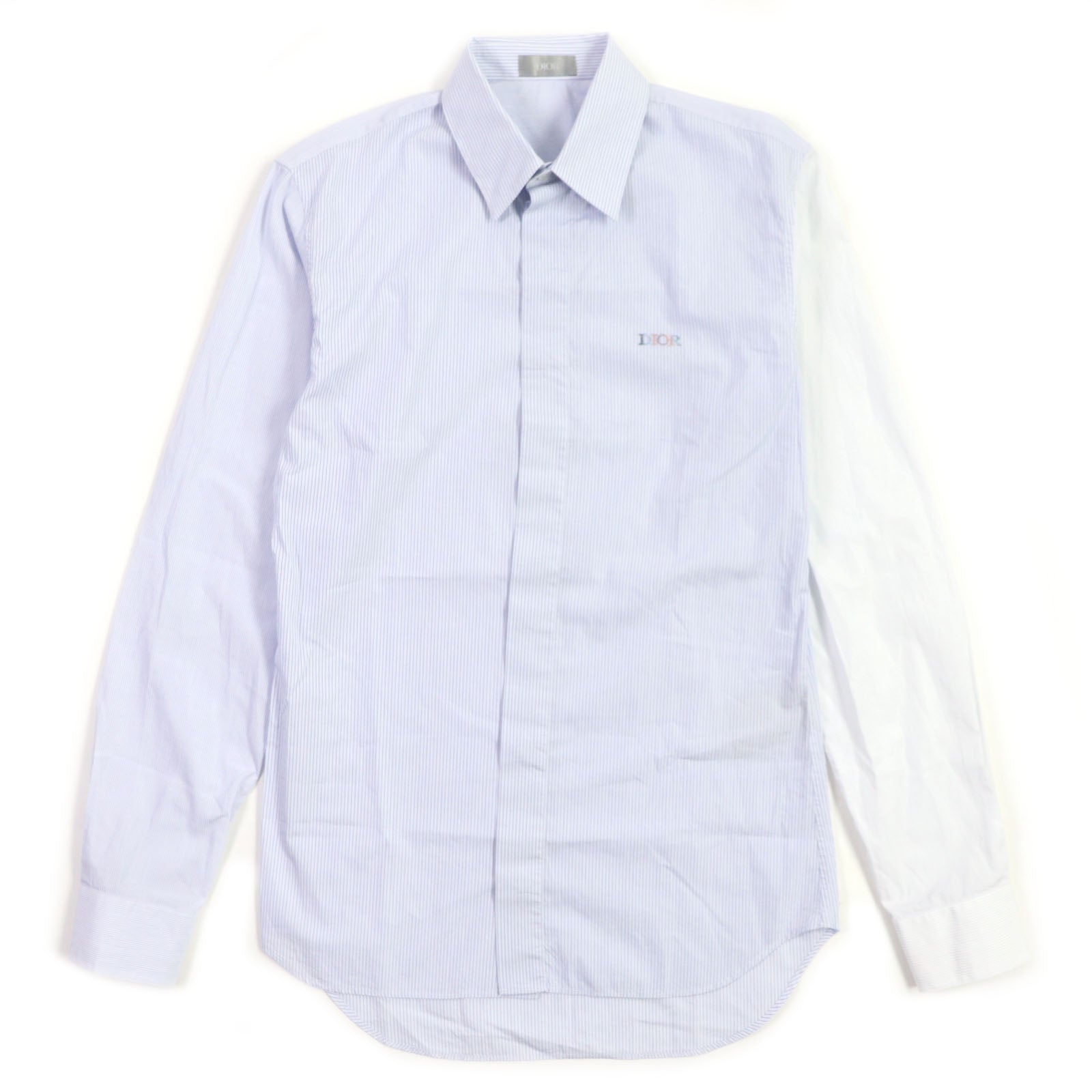 Dior Cotton Stripe Logo Embroidery Shirt