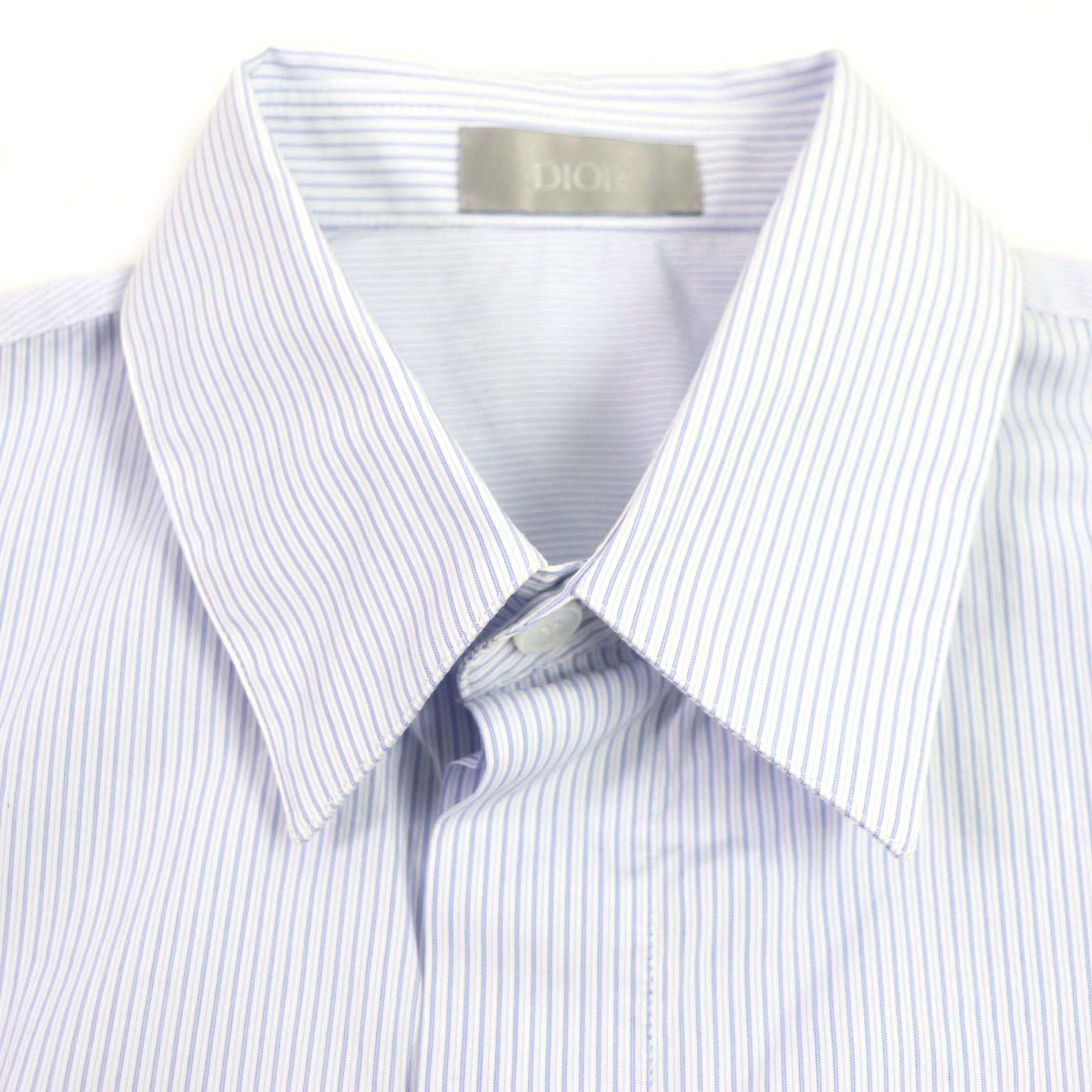 Dior Cotton Stripe Logo Embroidery Shirt