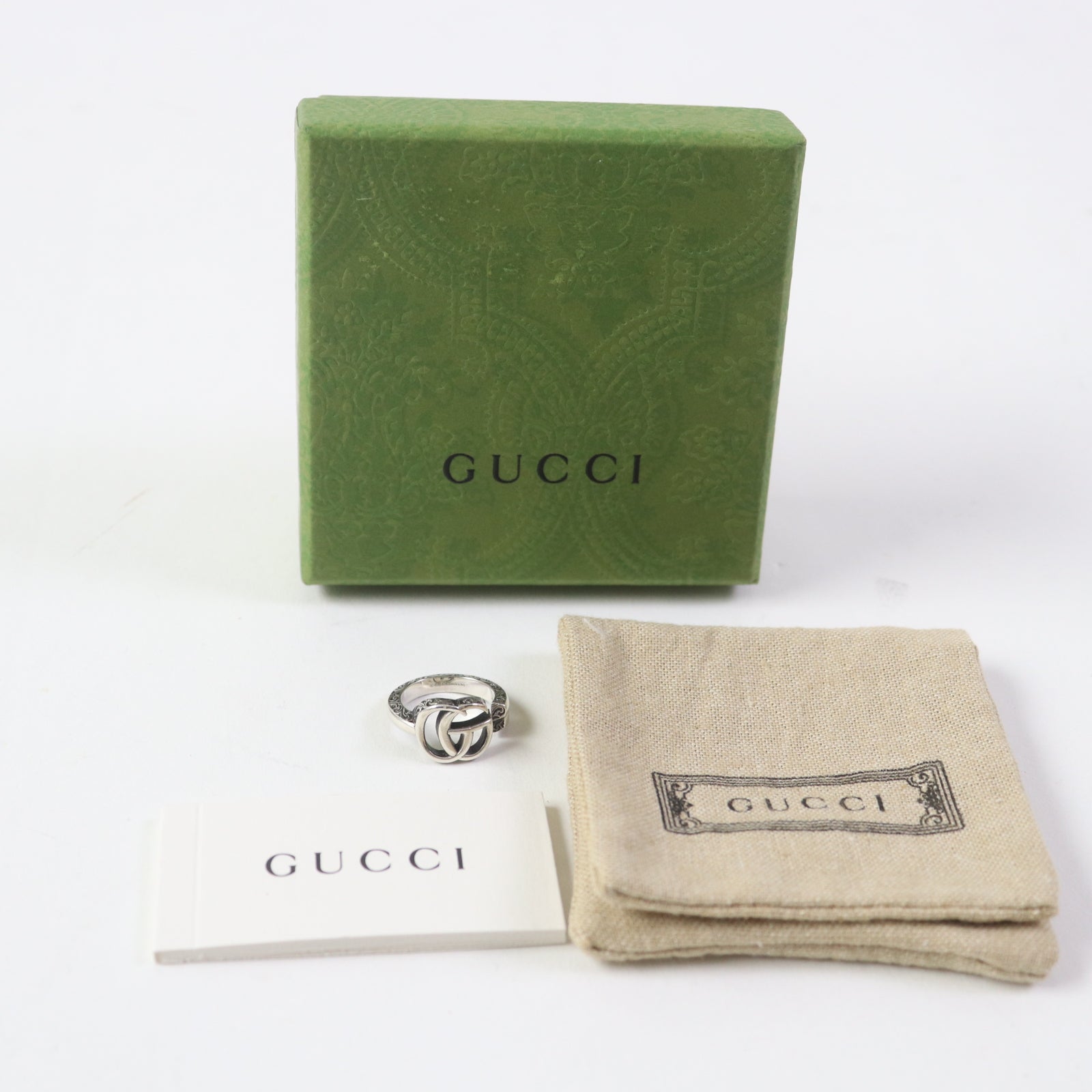 Gucci AG925 Double G Key Ring Arabesque