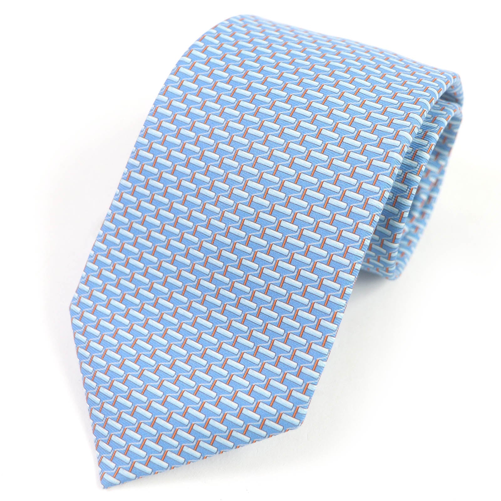 Hermes Silk Roller Paint Pattern Tie