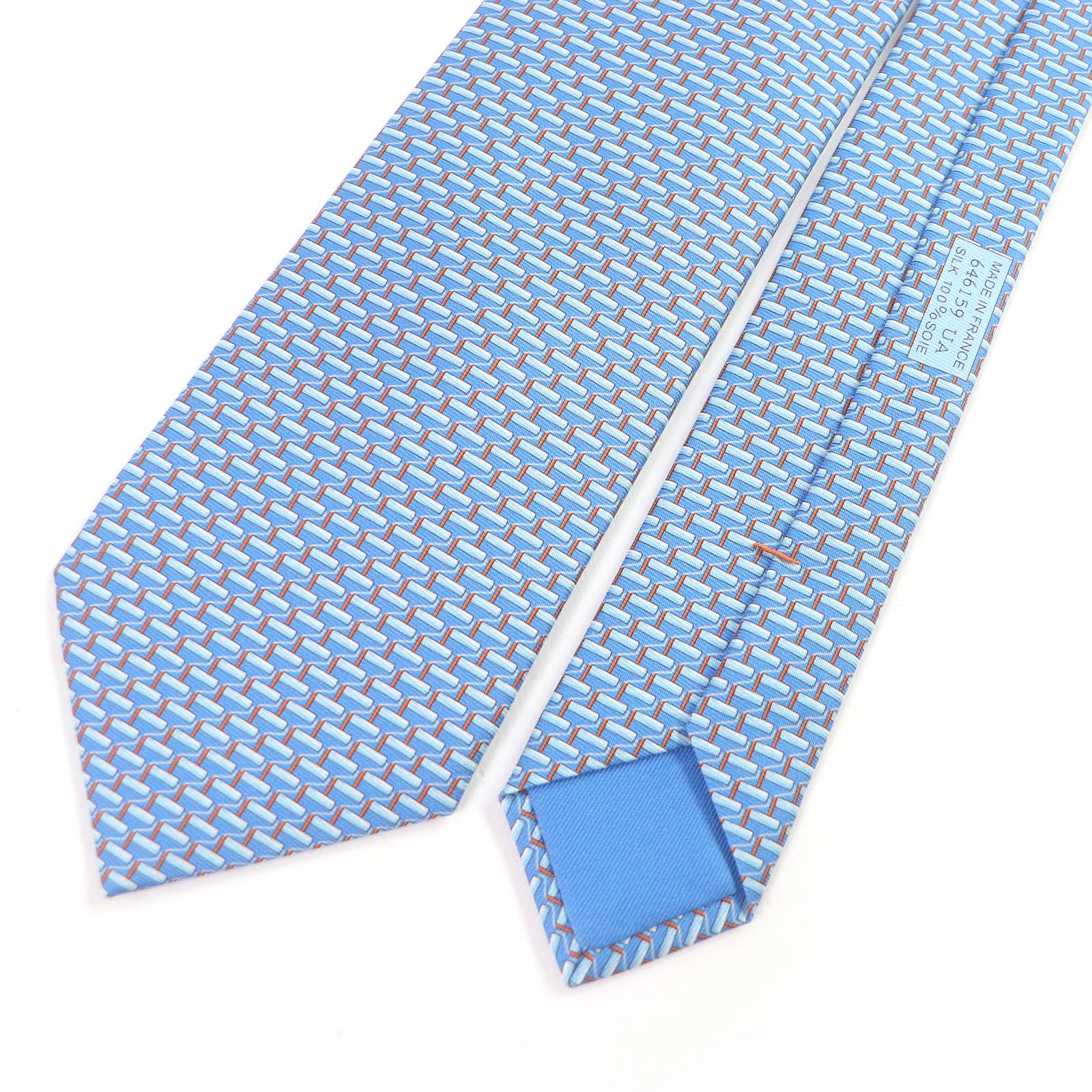 Hermes Silk Roller Paint Pattern Tie