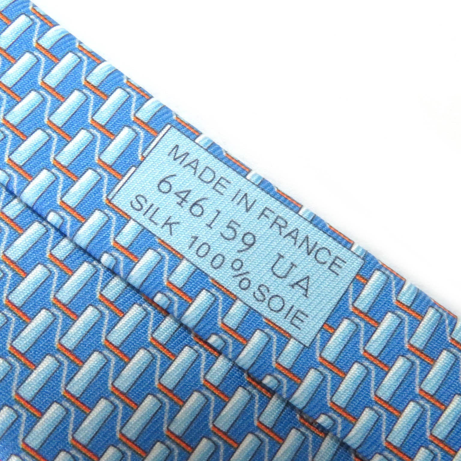 Hermes Silk Roller Paint Pattern Tie