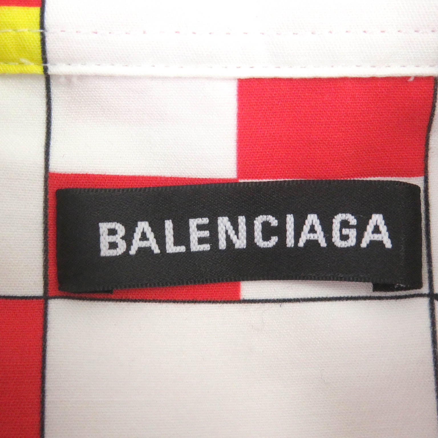 Balenciaga Cotton Flag Print Shirt 38