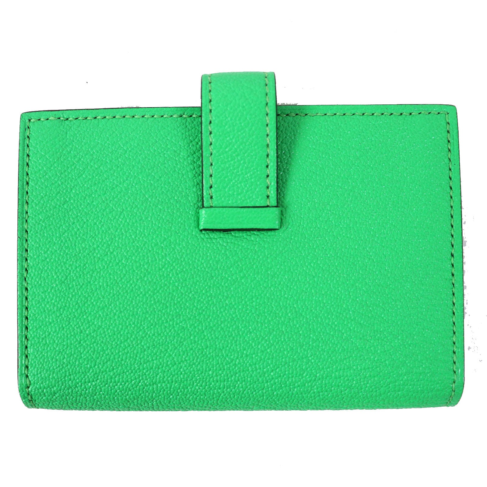 Hermes Chevre Mysore Bifold Wallet Card Case