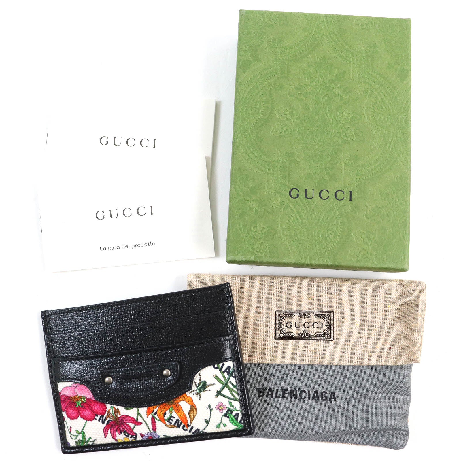 Gucci Floral Leather Card Holder 681709