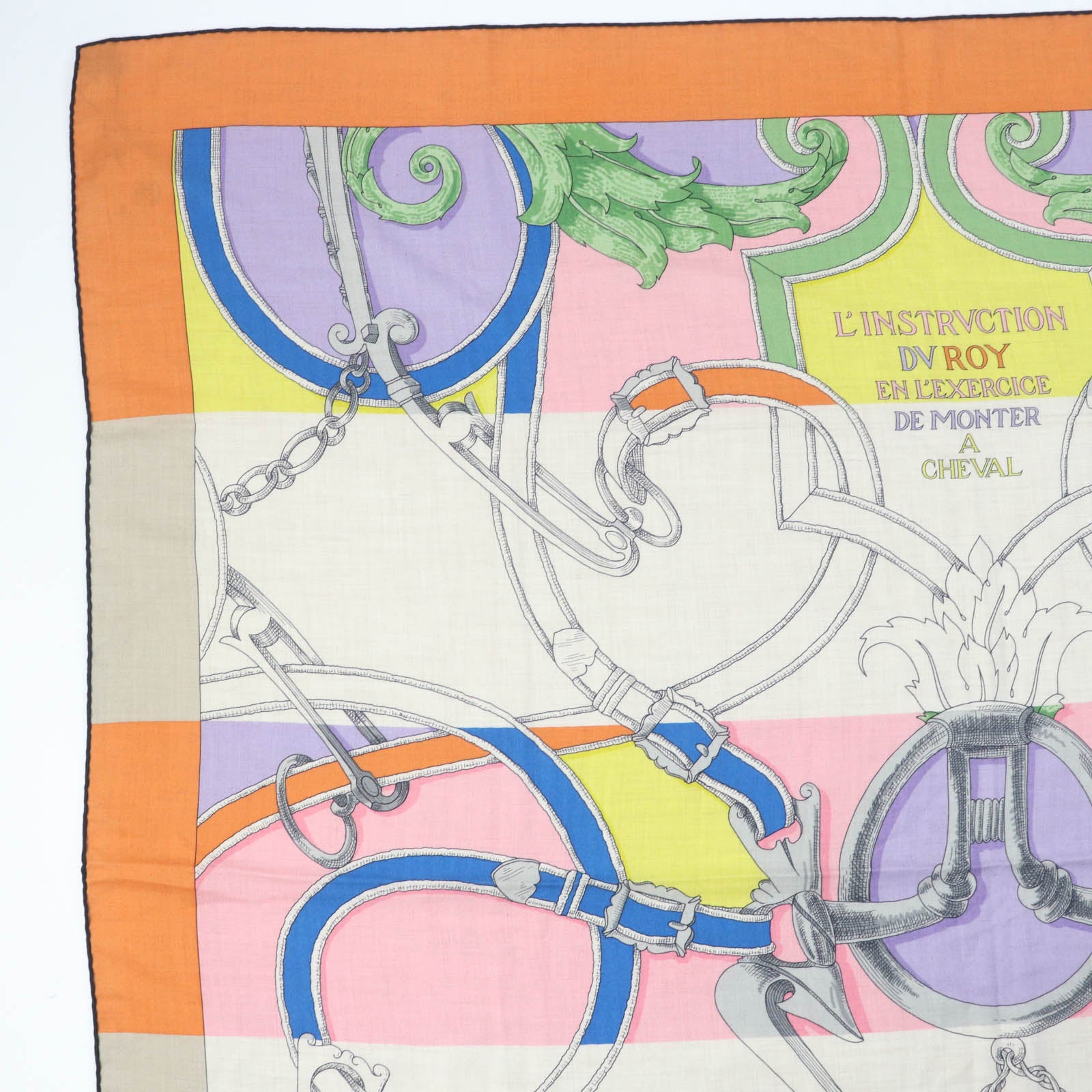 Hermes Carre 140 Cashmere Silk Scarf Multicolor