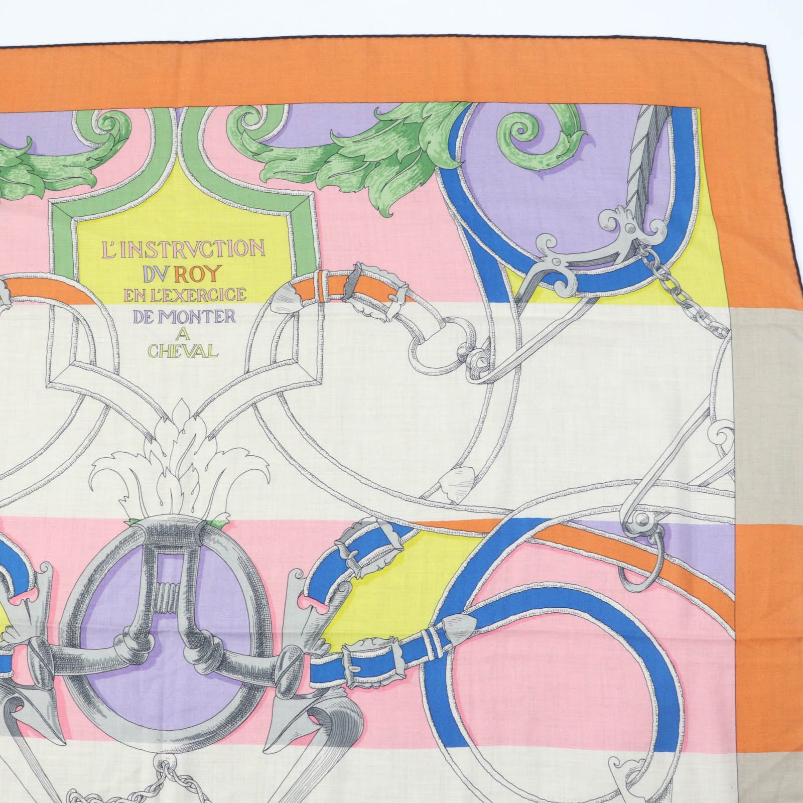 Hermes Carre 140 Cashmere Silk Scarf Multicolor