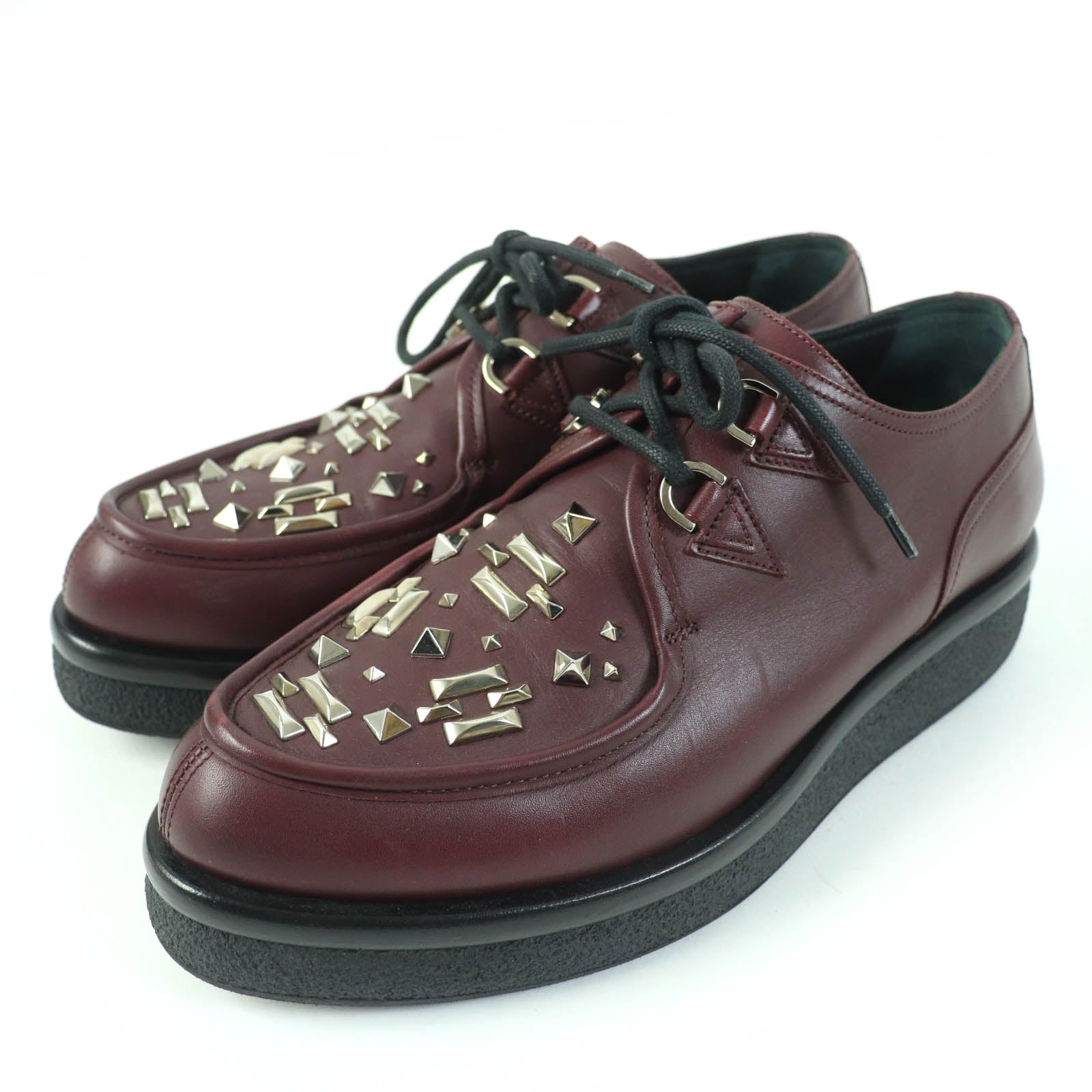 Valentino Leather Shoes Burgundy 39 Women