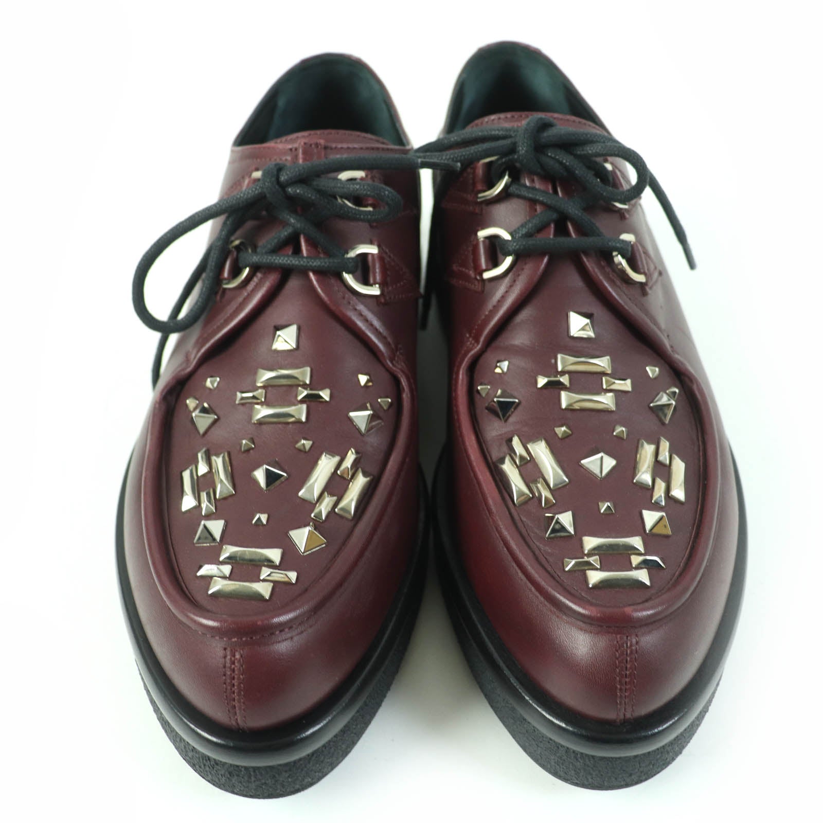 Valentino Leather Shoes Burgundy 39 Women