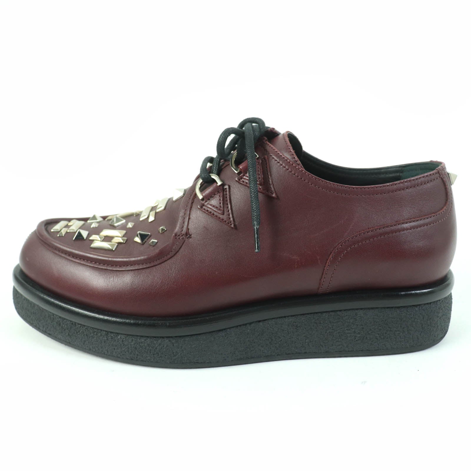 Valentino Leather Shoes Burgundy 39 Women