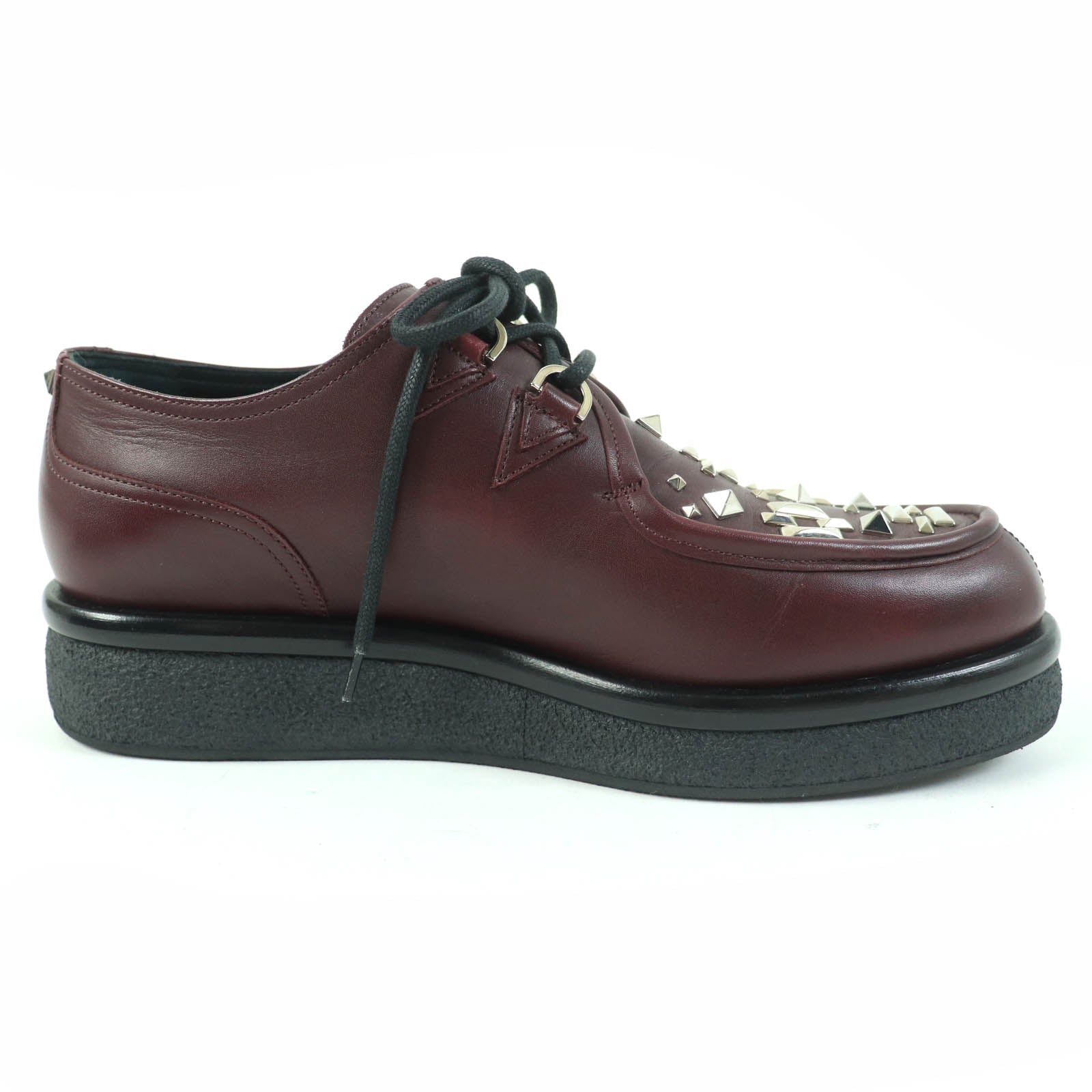 Valentino Leather Shoes Burgundy 39 Women