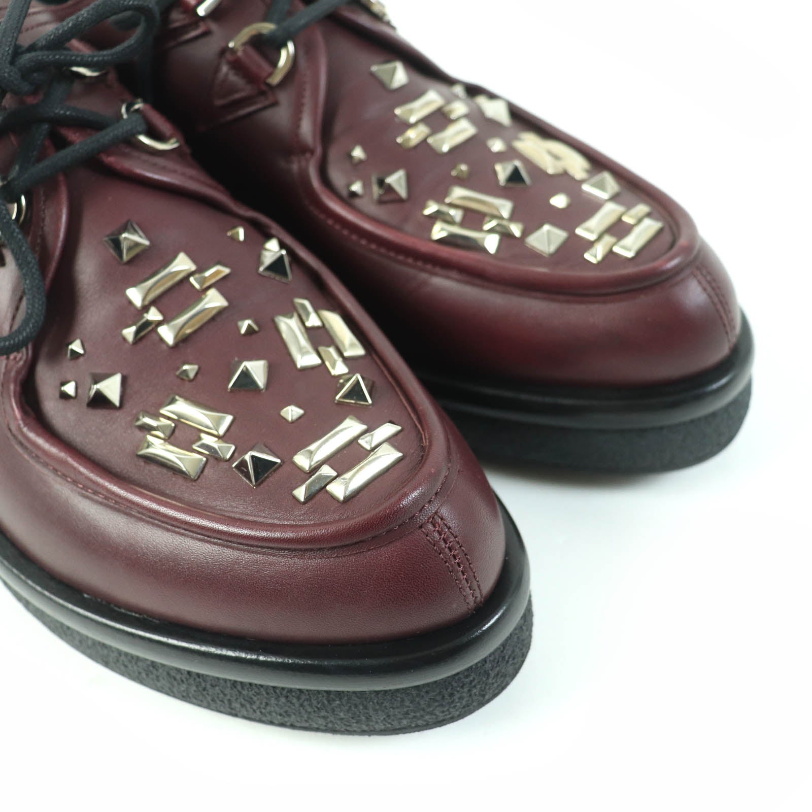 Valentino Leather Shoes Burgundy 39 Women