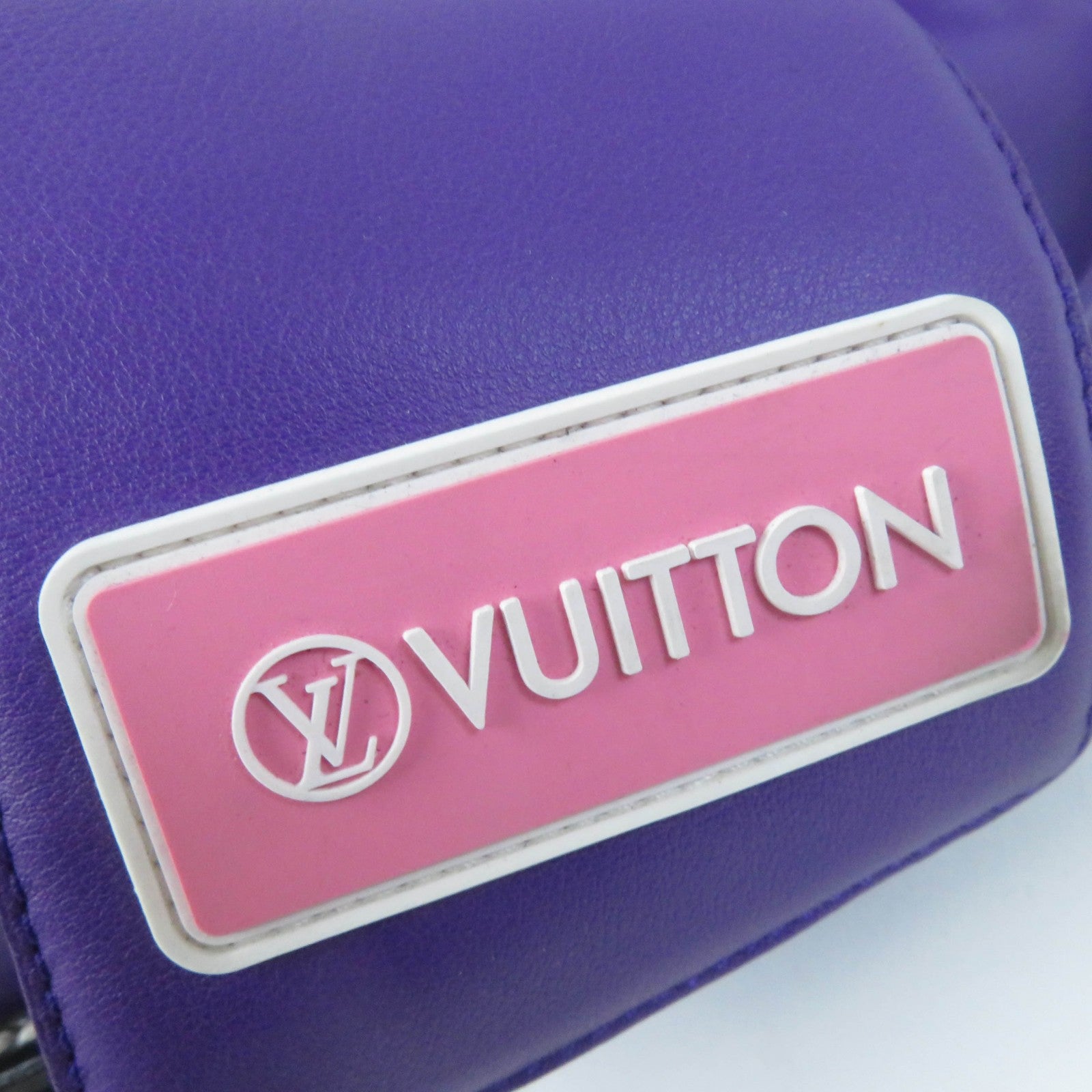 Louis Vuitton Leather Flat Sandals Purple 39