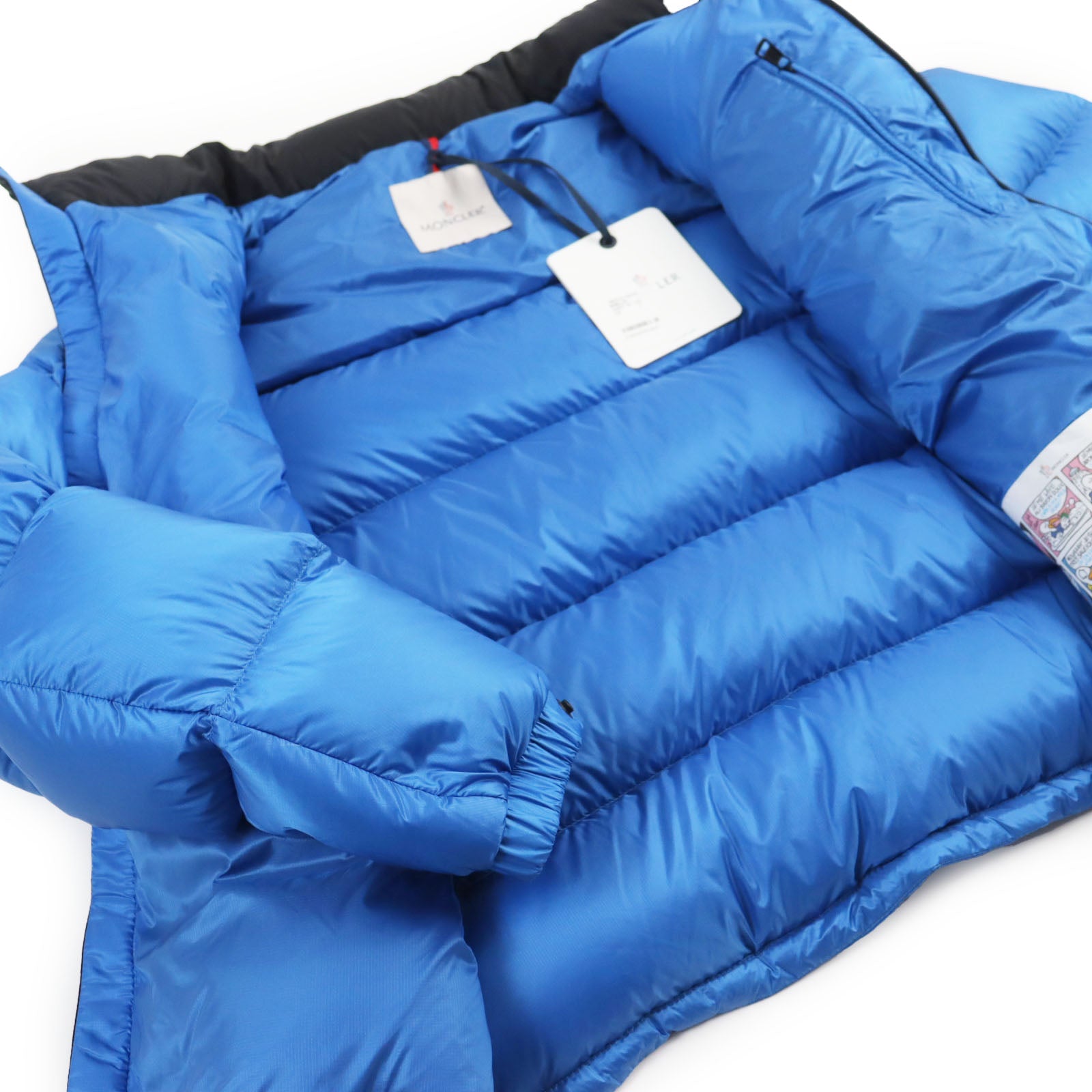 Moncler PEUPLIER Nylon Down Jacket Blue