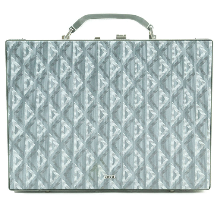 Dior CD Diamond Canvas Rock Briefcase