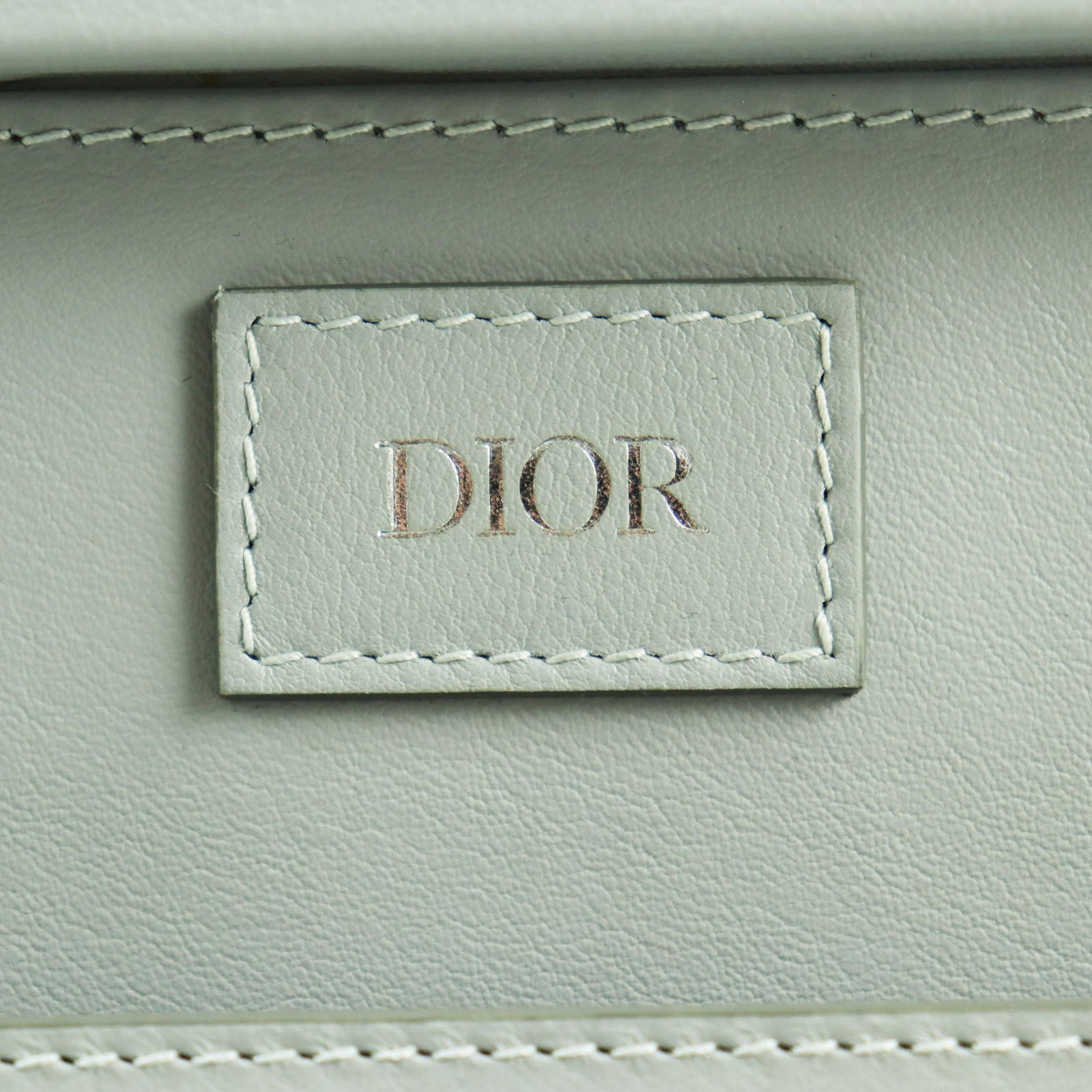 Dior CD Diamond Canvas Leather Briefcase