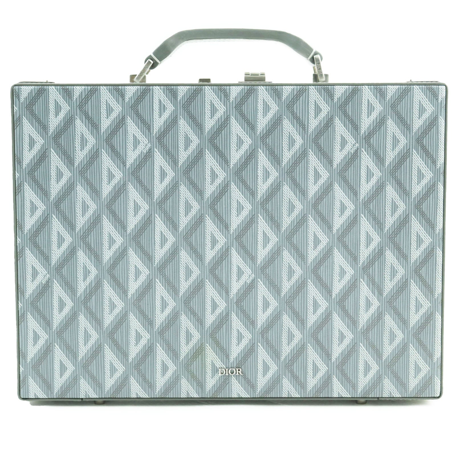 Dior CD Diamond Canvas Rock Briefcase