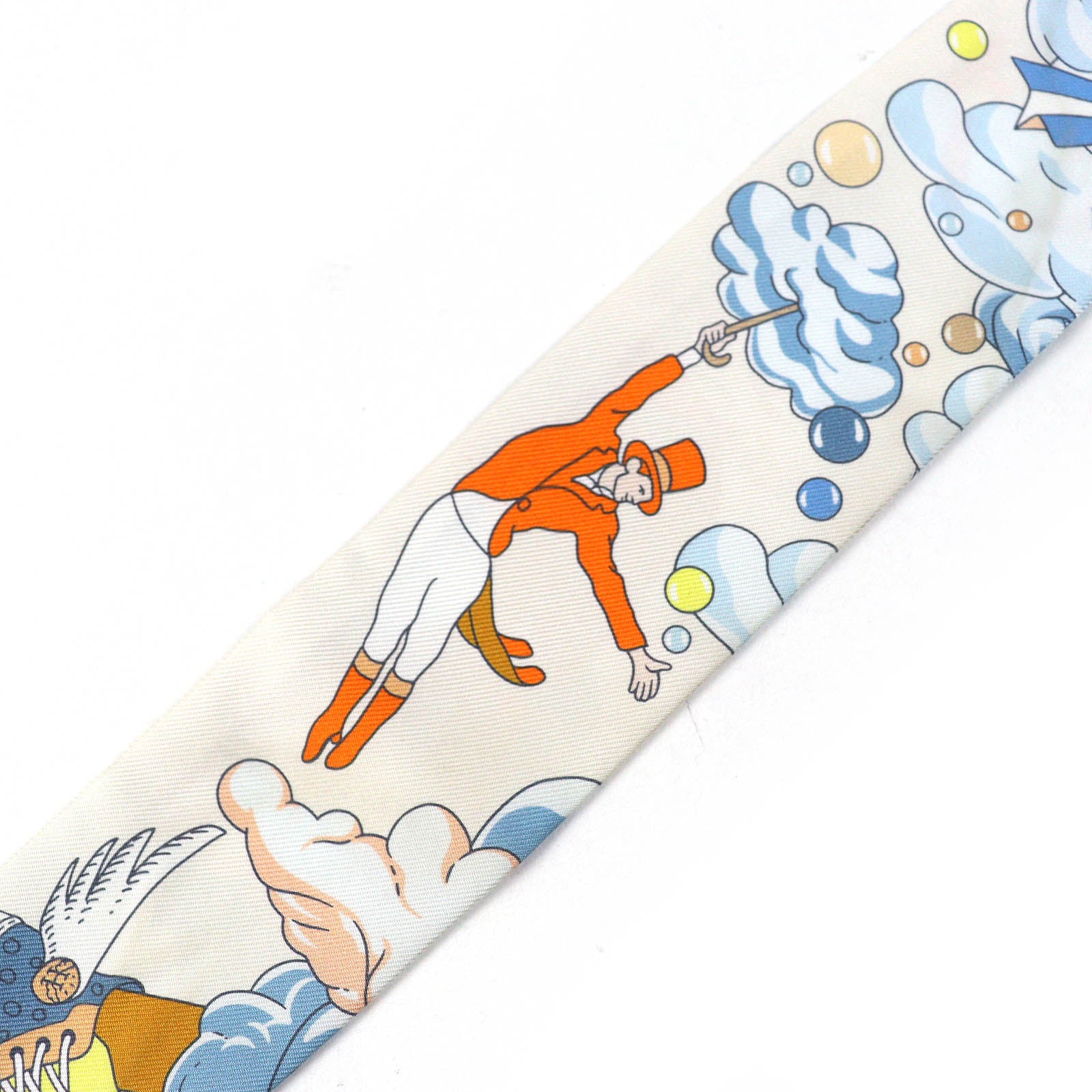 HERMES SUR MON NUAGE Silk Twilly Scarf