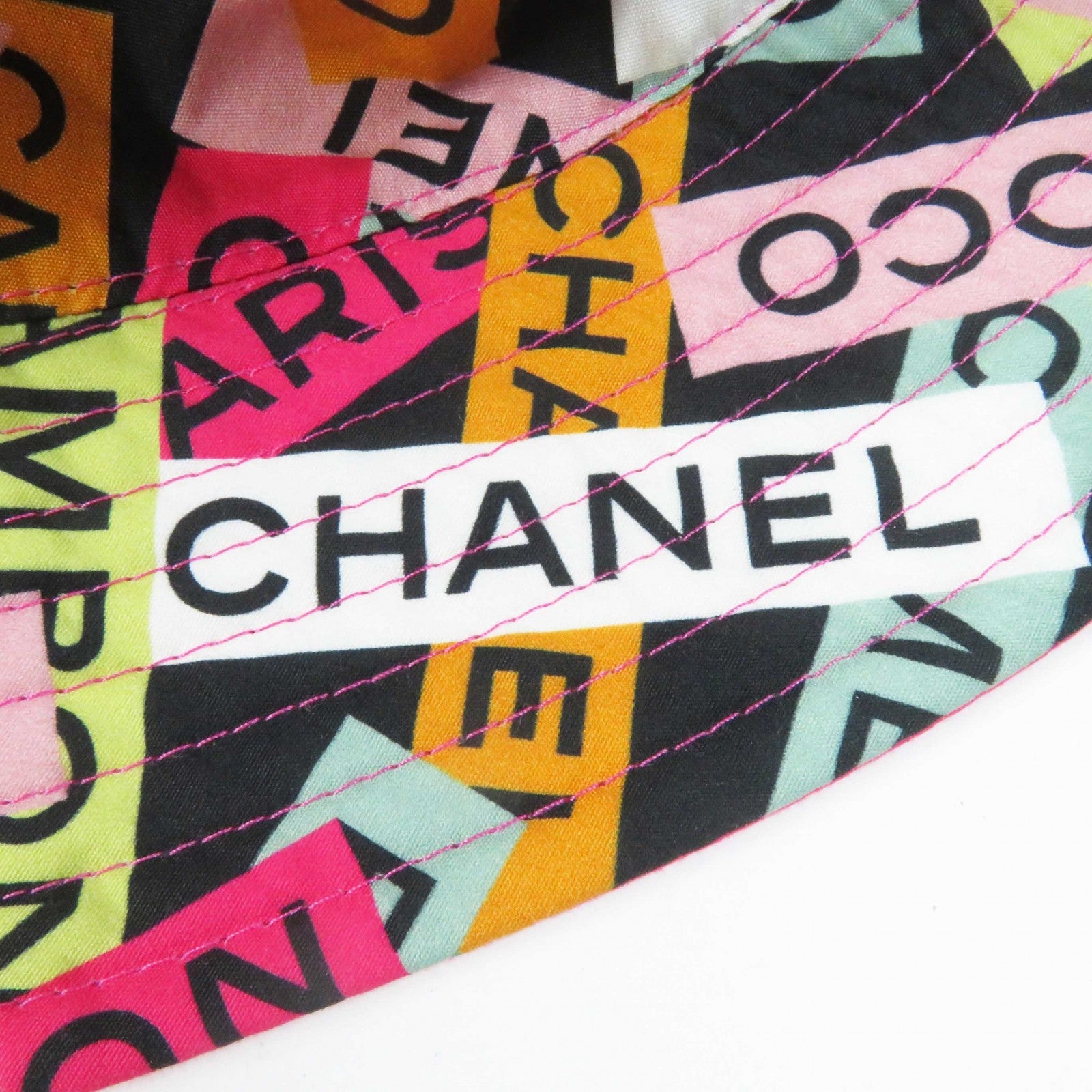 Chanel Cotton Sequin Reversible Bucket Hat