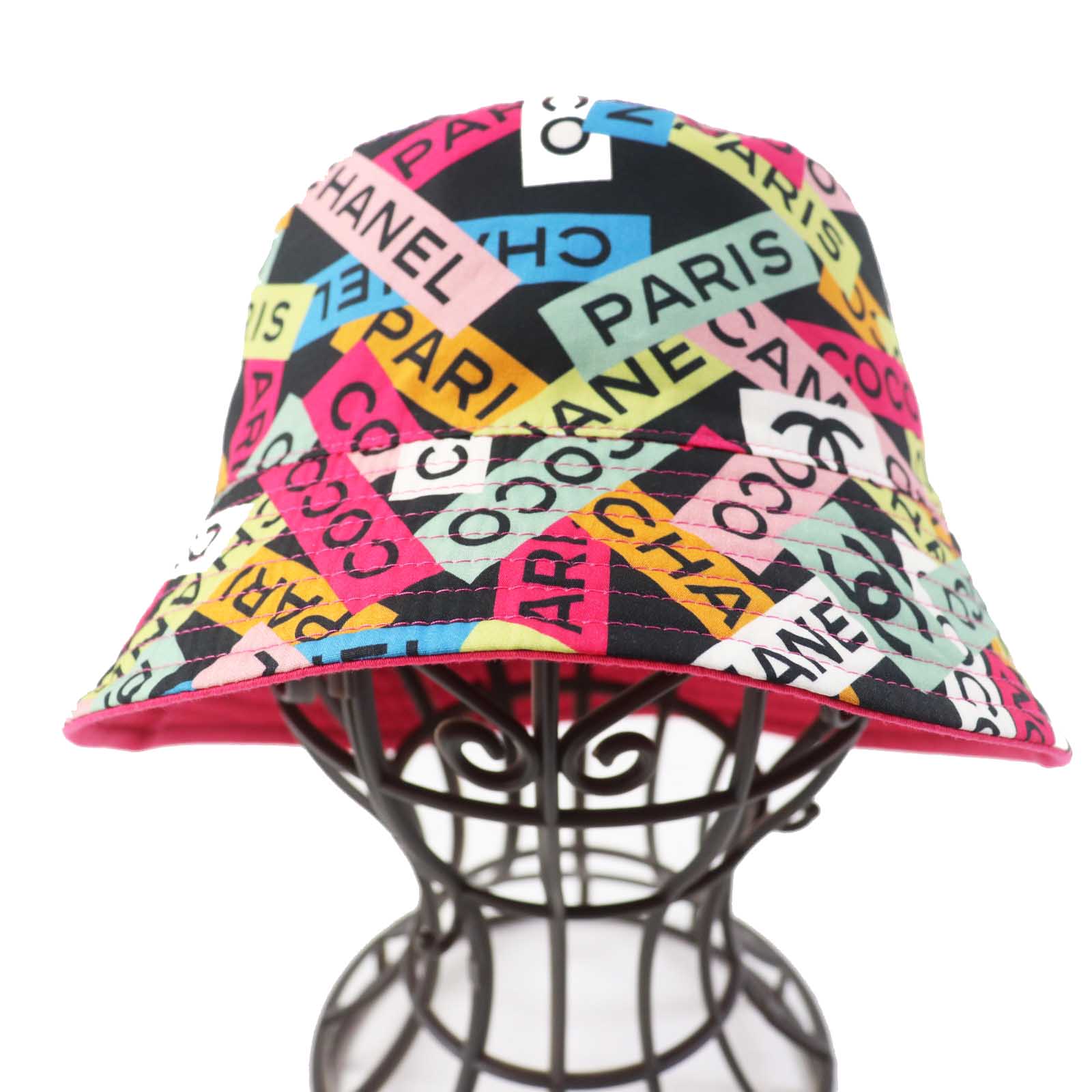 Chanel Cotton Sequin Reversible Bucket Hat