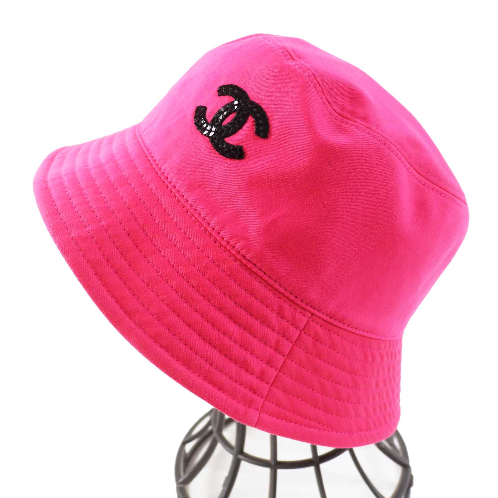 Chanel Cotton Sequin Reversible Bucket Hat