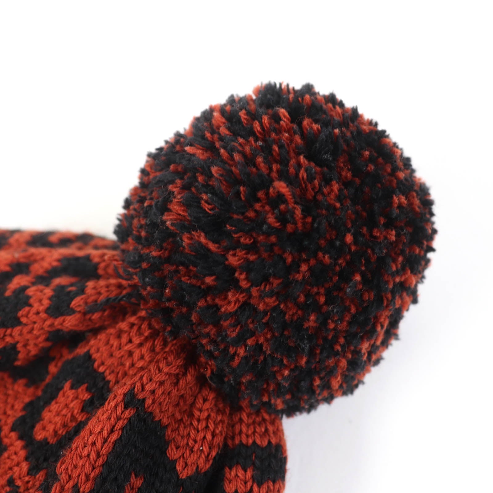 Missoni Wool Logo Knit Hat Brown Black