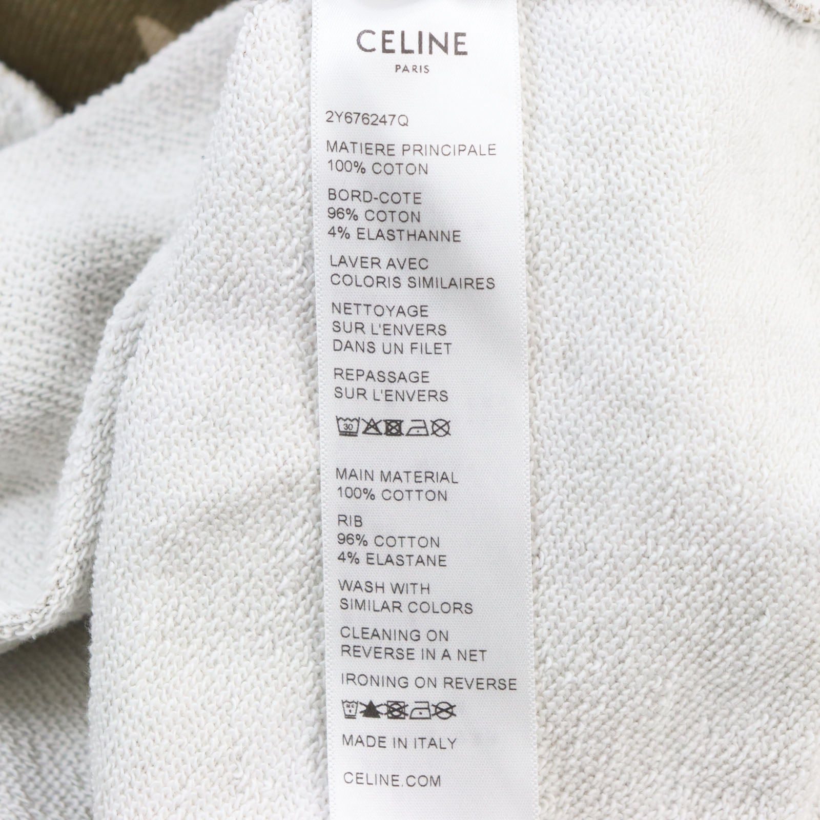 Celine Cotton Hoodie 2Y676247Q Multicolor L