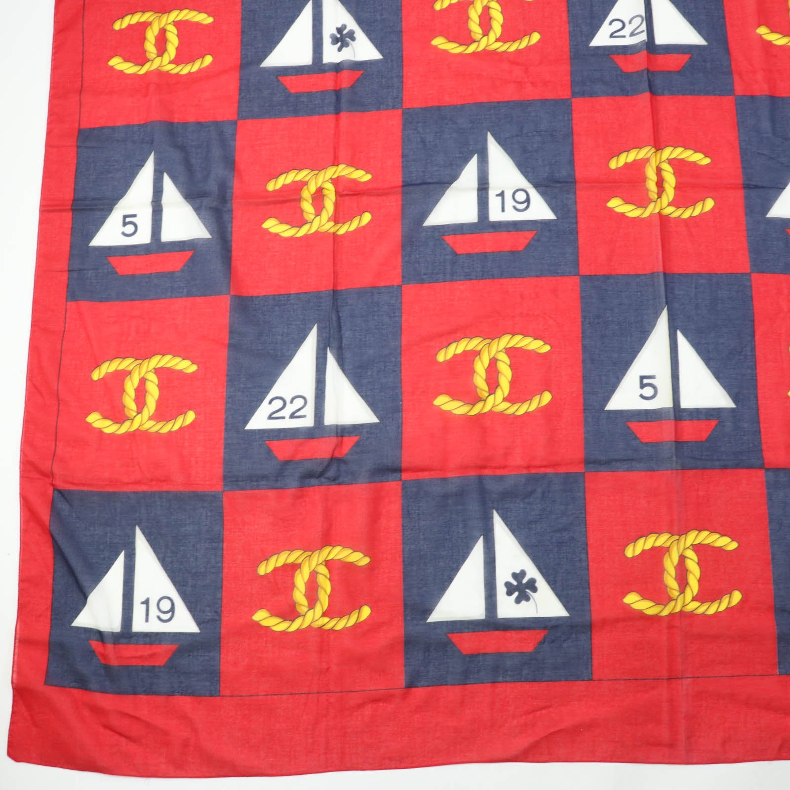 Chanel Vintage Cotton Large Shawl with COCO Mark