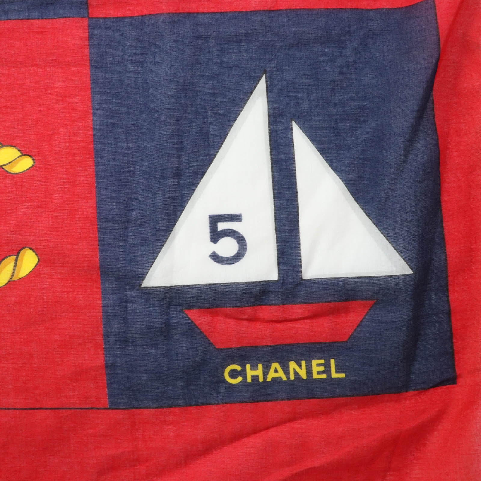 Chanel Vintage Cotton Large Shawl with COCO Mark