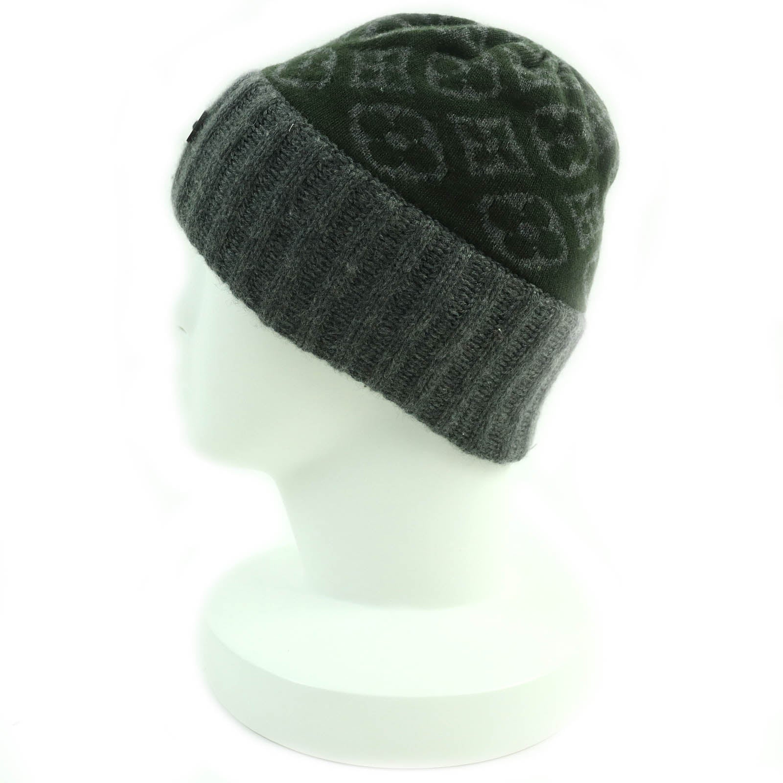 Louis Vuitton Cashmere Monogram Beanie Hat