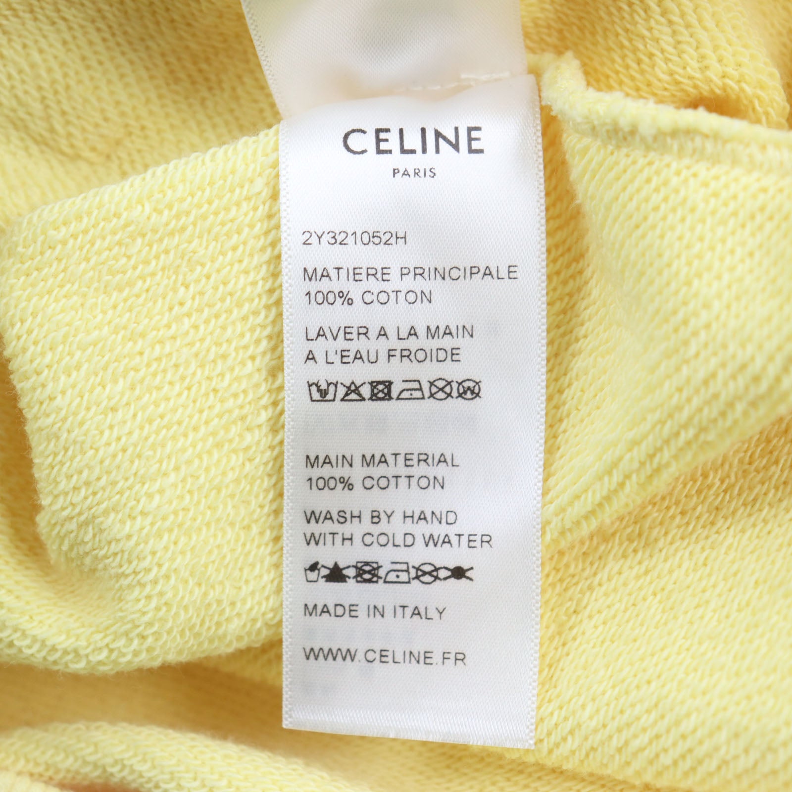 Celine Cotton Logo Hoodie Sweatshirt XS