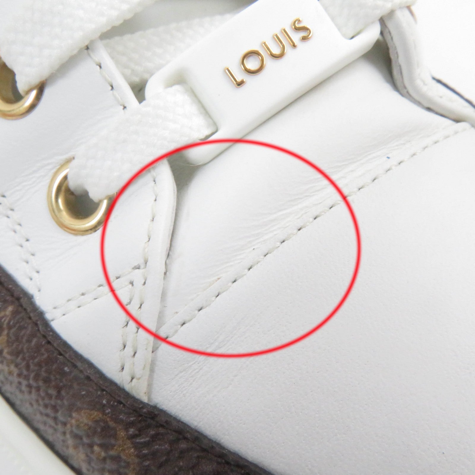 Louis Vuitton Monogram Leather Sneakers 36.5